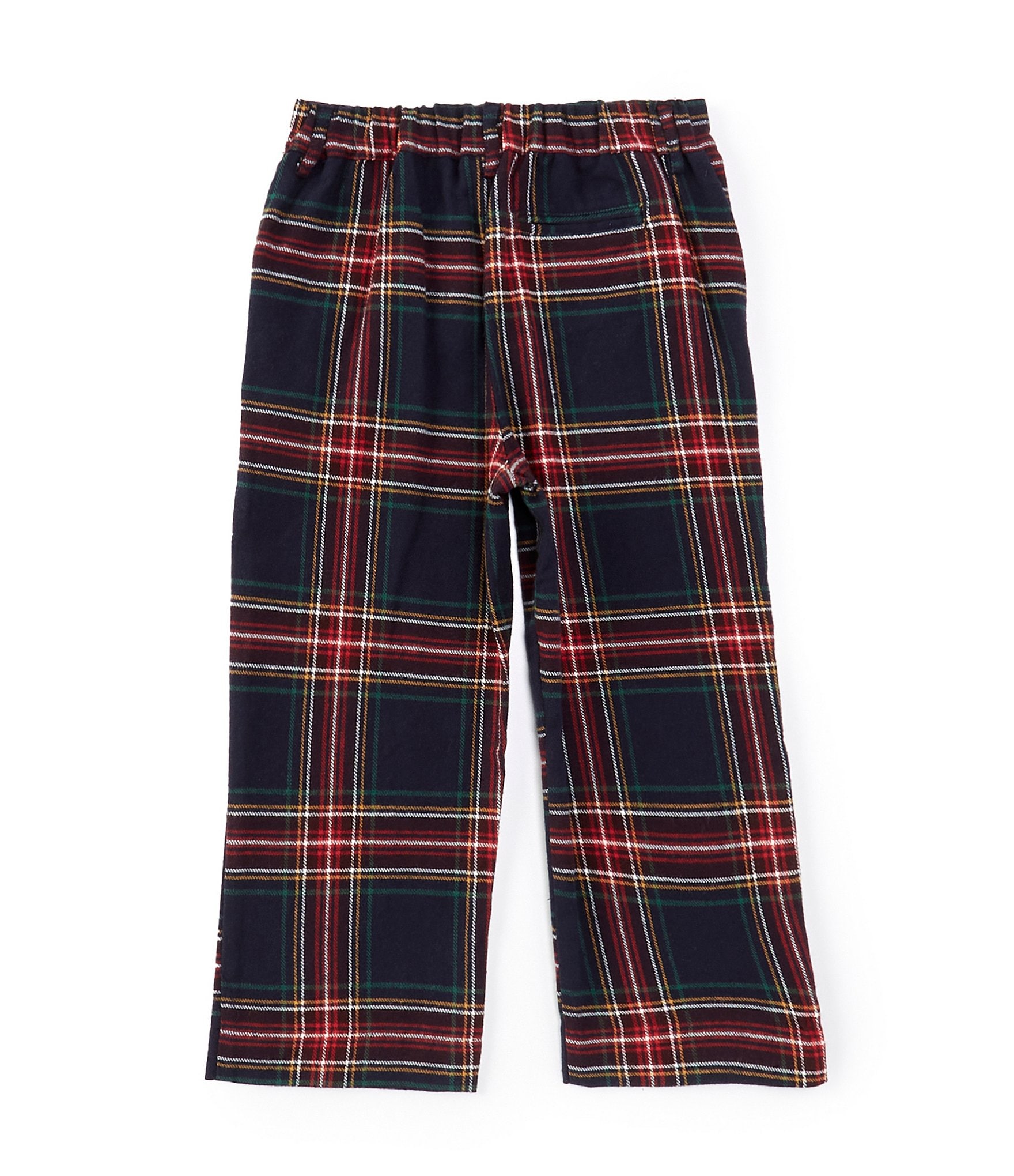 Edgehill Collection Little Boys 2T-7 Plaid Pull-On Pants