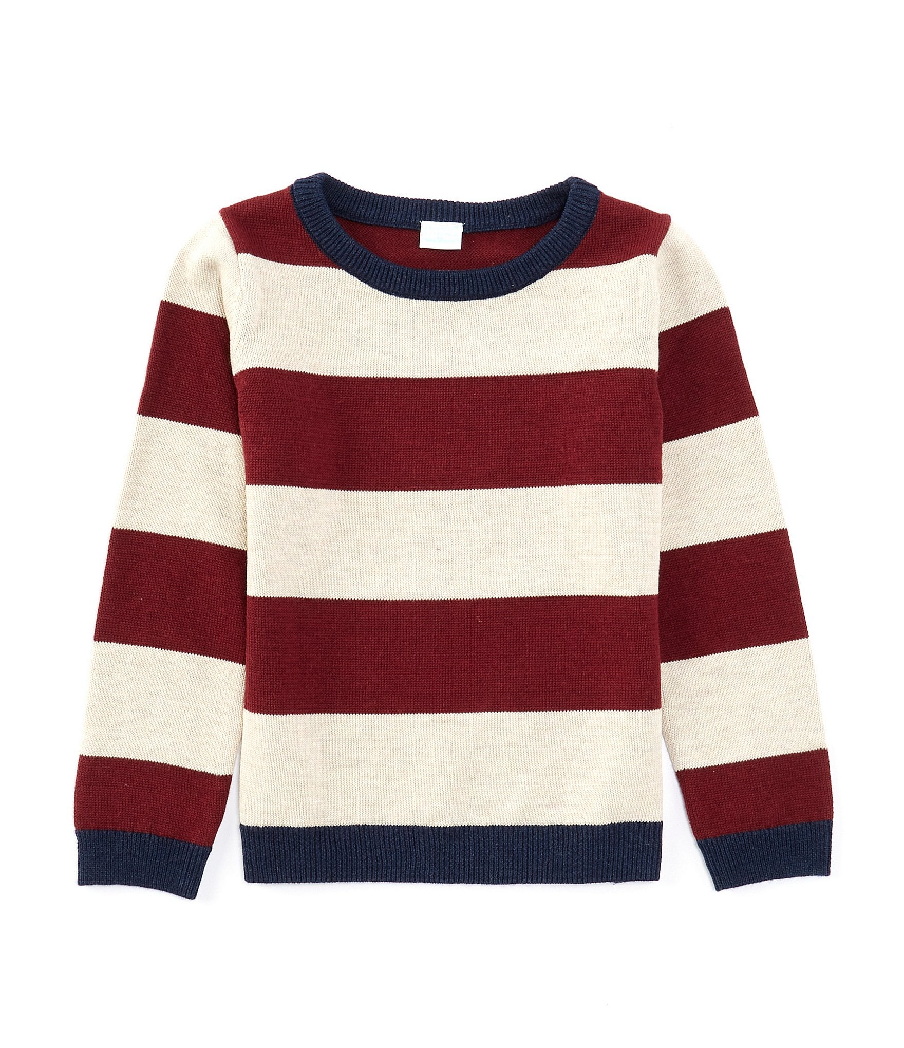 Edgehill Collection Little Boys 2T-7 Stripe Sweater