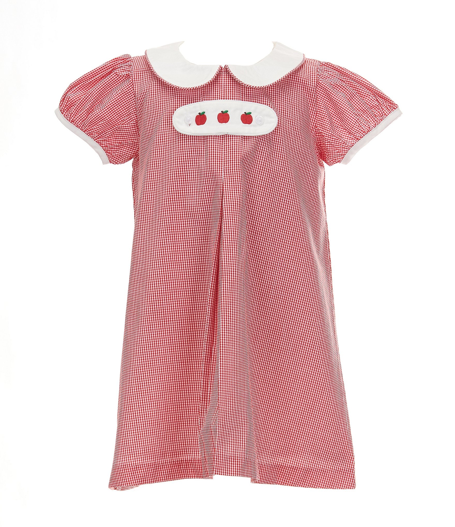 Edgehill Collection Little Girls 2T-6X Peter Pan Cap Sleeve Tab Dress