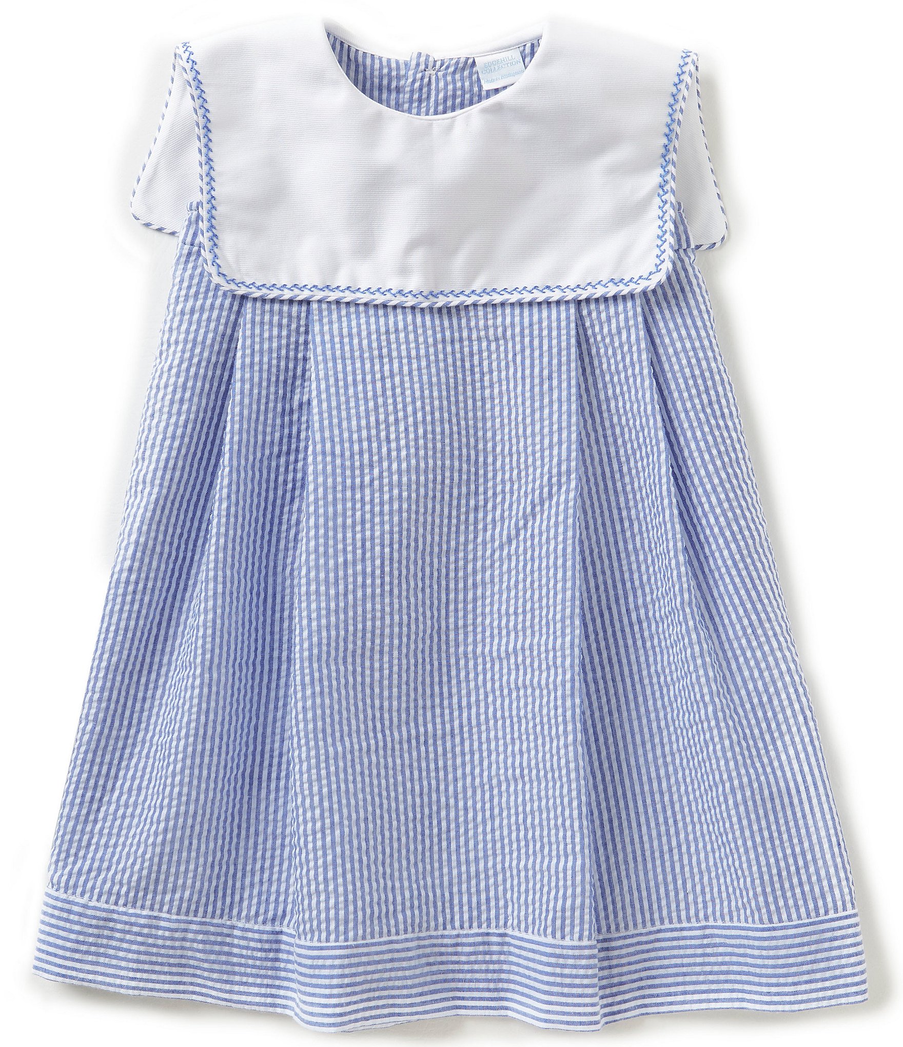 Edgehill Collection Little Girls 2T-4T Square-Neck Embroidered ...