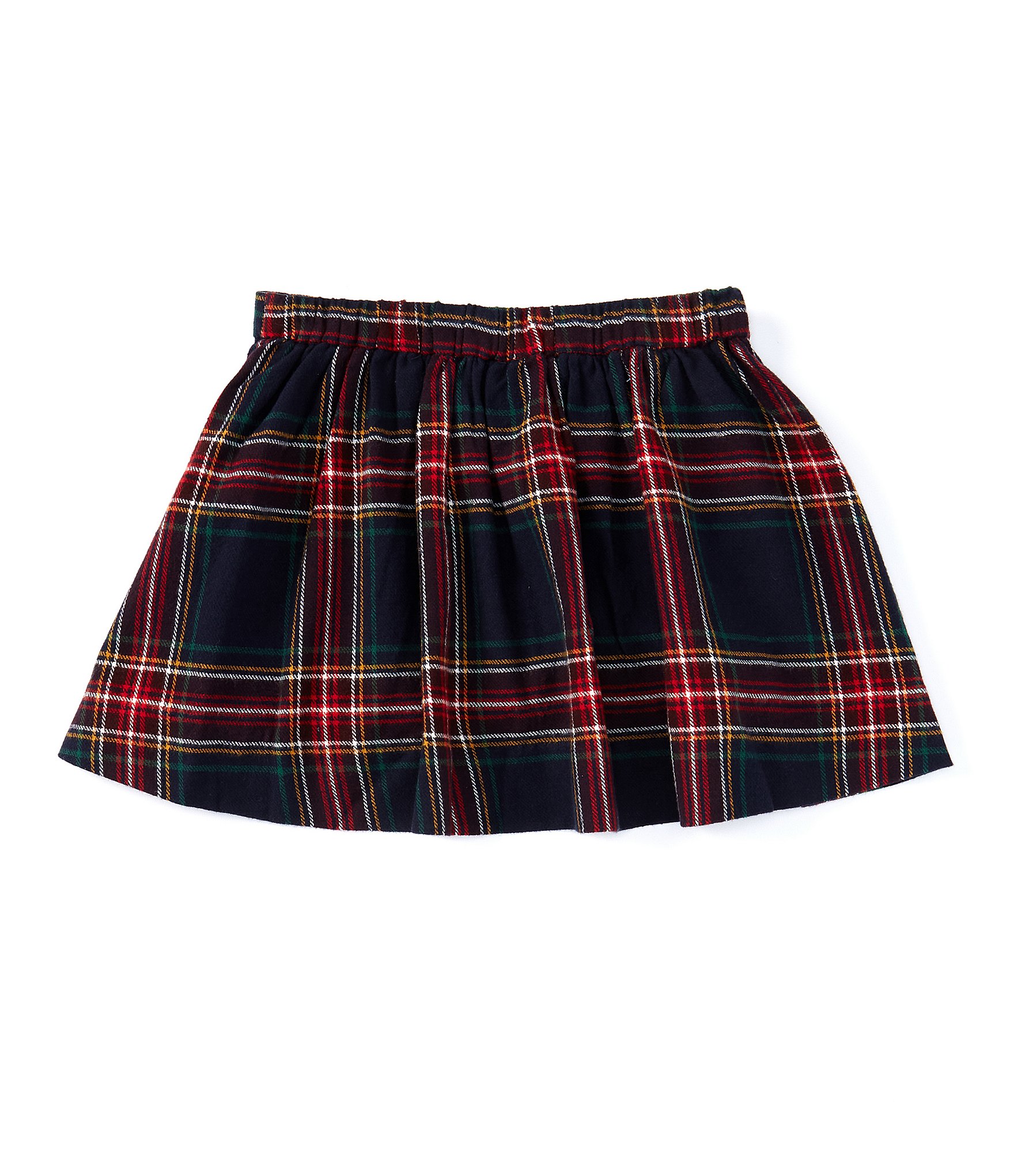 Edgehill Collection Little Girls 2T-6X Plaid Pleated Skirt