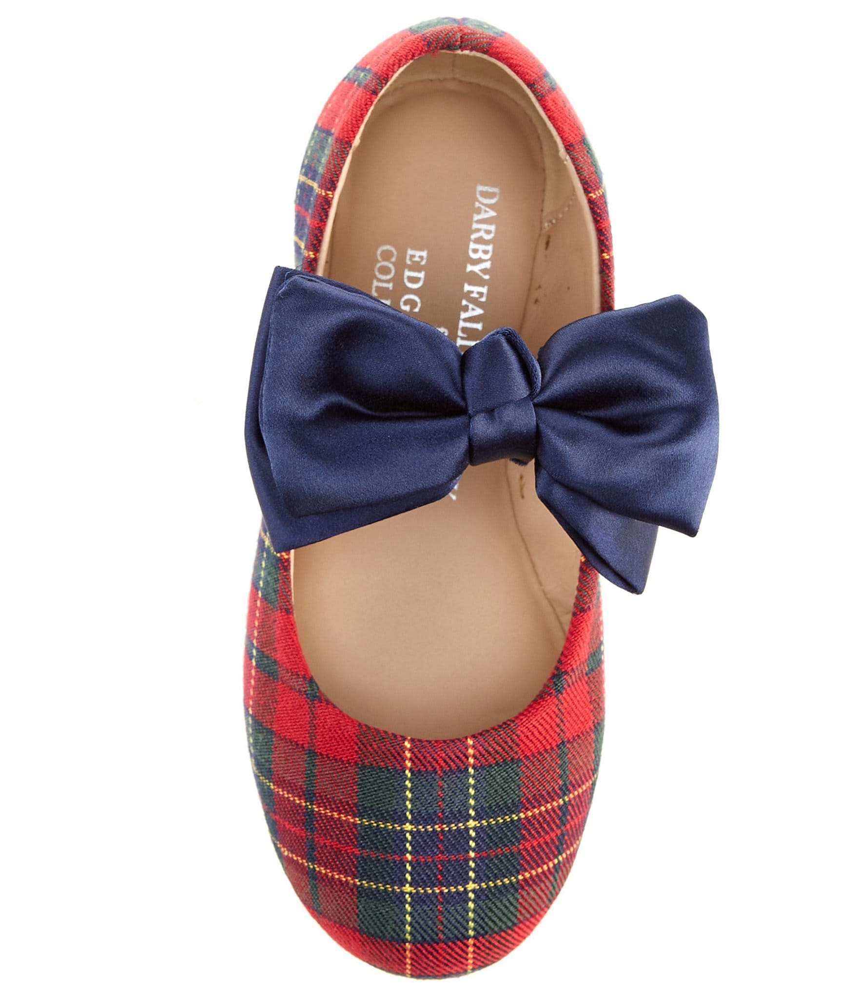 Edgehill Collection x Darby Fallon Clark Girls' Elizabeth Plaid Bow Mary Janes (Infant)