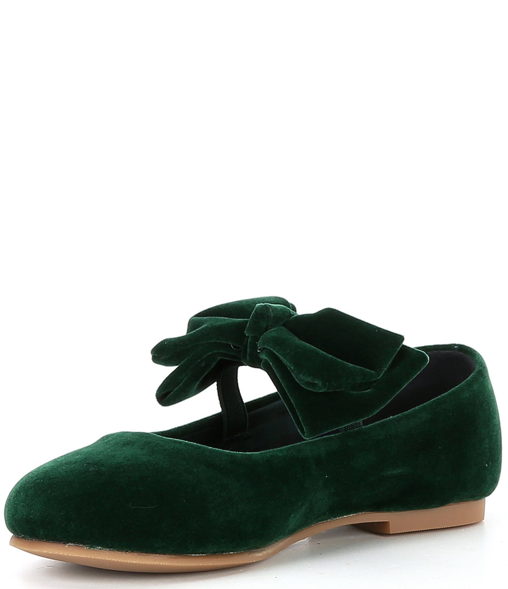 Edgehill Collection x Darby Fallon Clark Girls' Elizabeth Velvet Bow Mary Janes (Youth