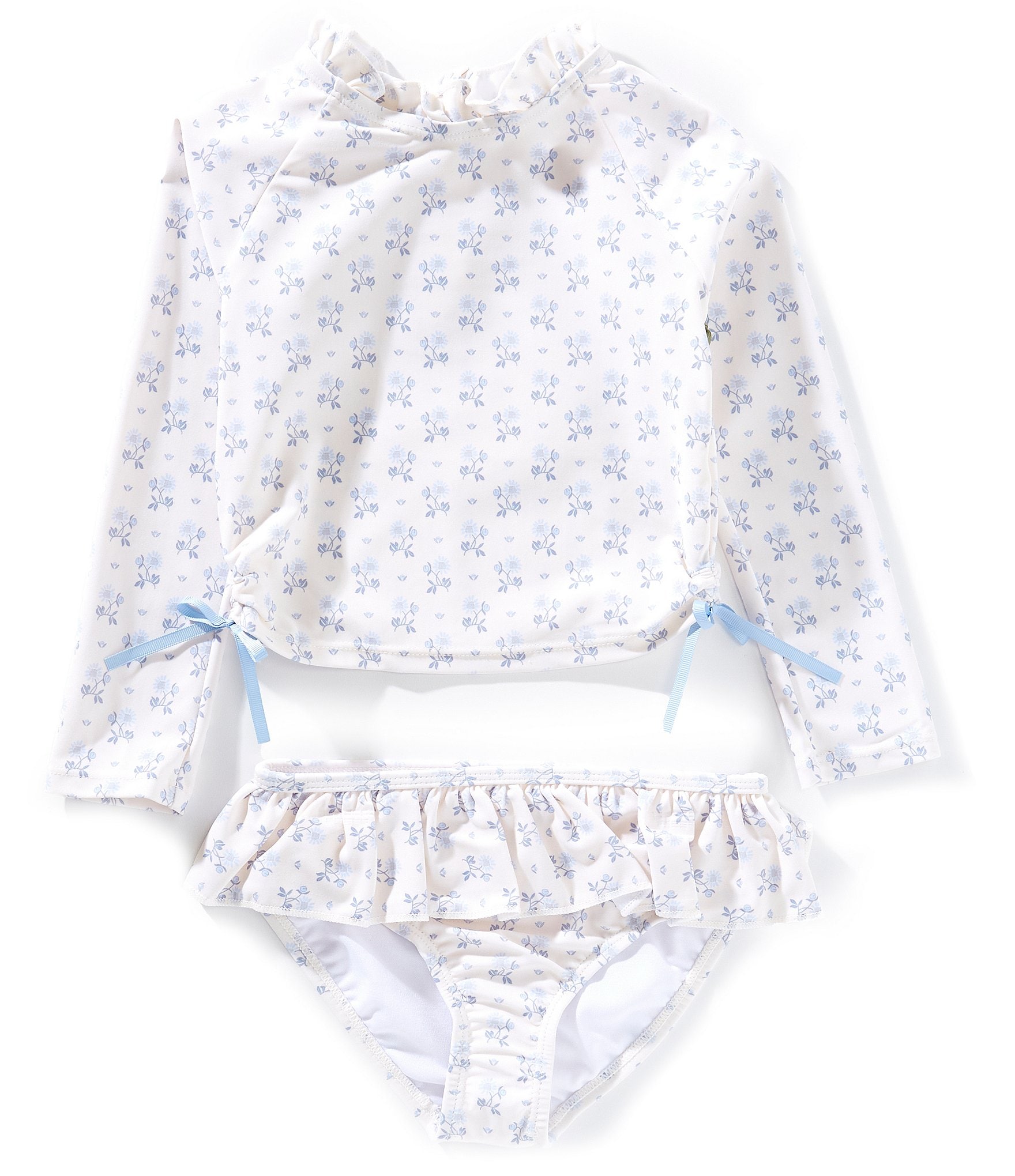 Edgehill Collection x Kristin Ellen Hockman Little Girls 2T-6X Elsie Sunflower Print 2-Piece Swimsuit