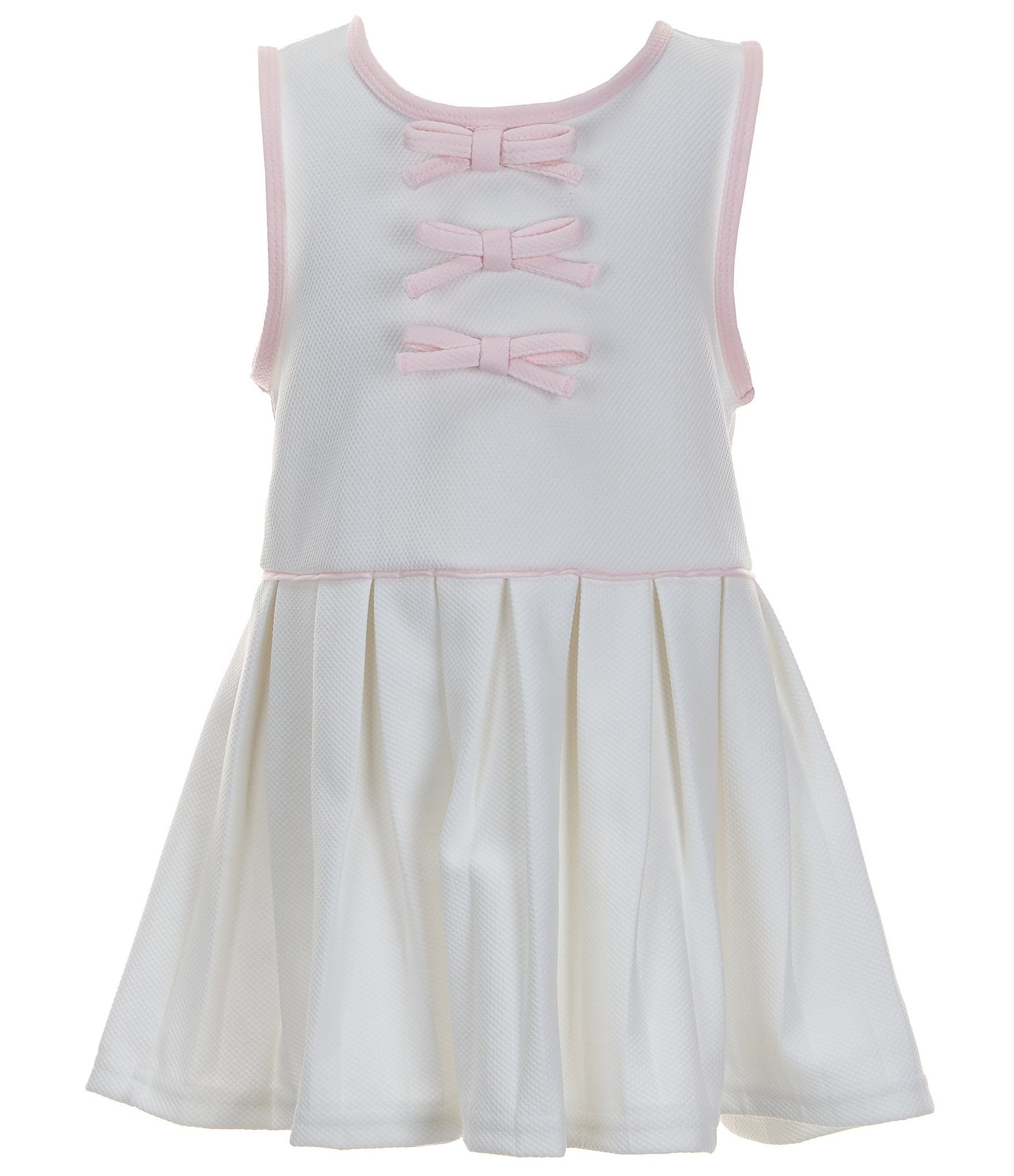 Edgehill Collection x The Broke Brooke Little Girls 2T-6X Mignonne Bow  Detail Pleated Tennis Dress | Dillard's