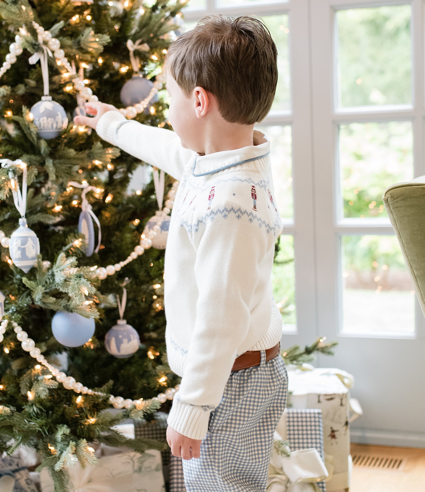 Edgehill Collection x The Broke Brooke Little/Big Boys Fritz Fair Isle Nutcracker Sweater