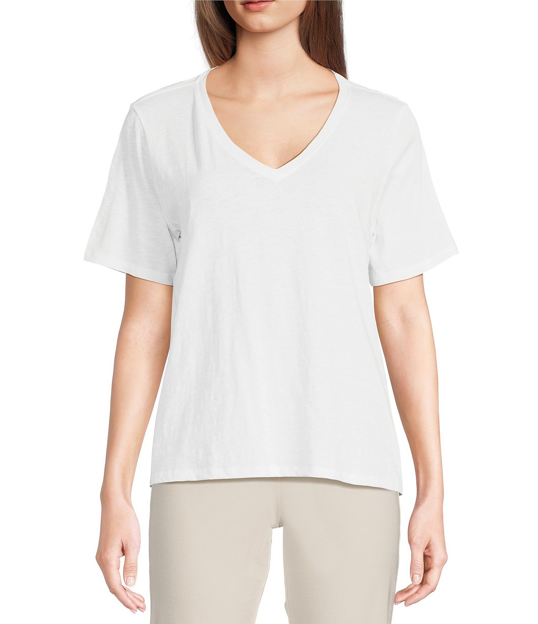 eileen fisher white tee