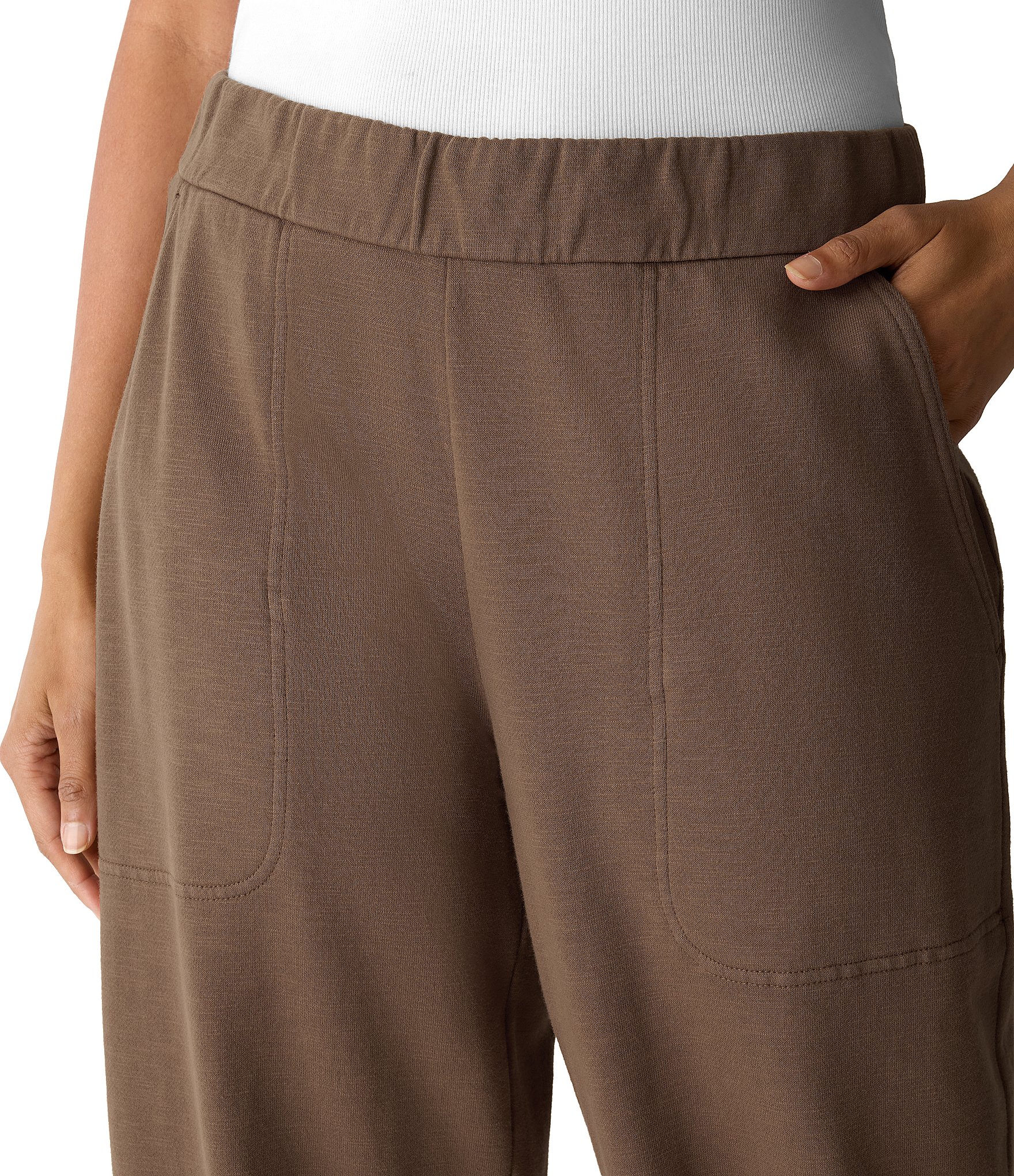 Eileen Fisher Garment Dyed Terry Pull-On Ankle Coordinating Pants