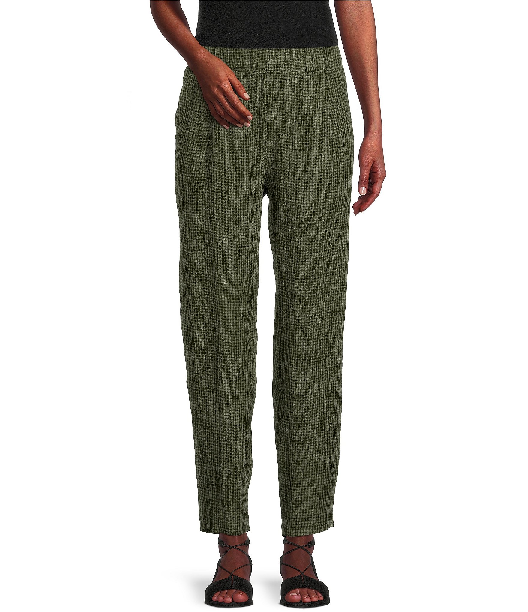 Eileen fisher organic hot sale linen pants