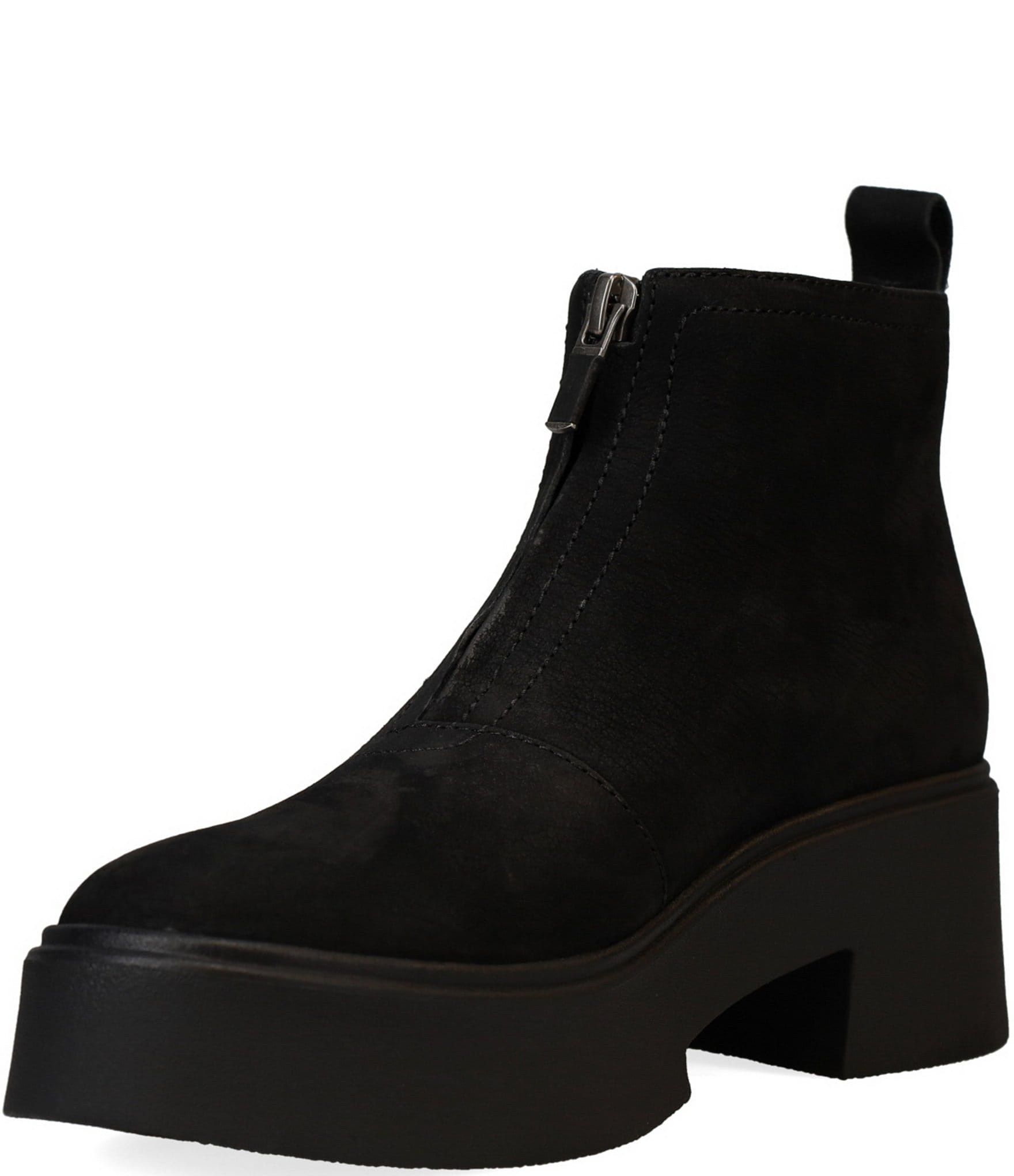 Eileen Fisher Orion Oiled Nubuck Platform Booties