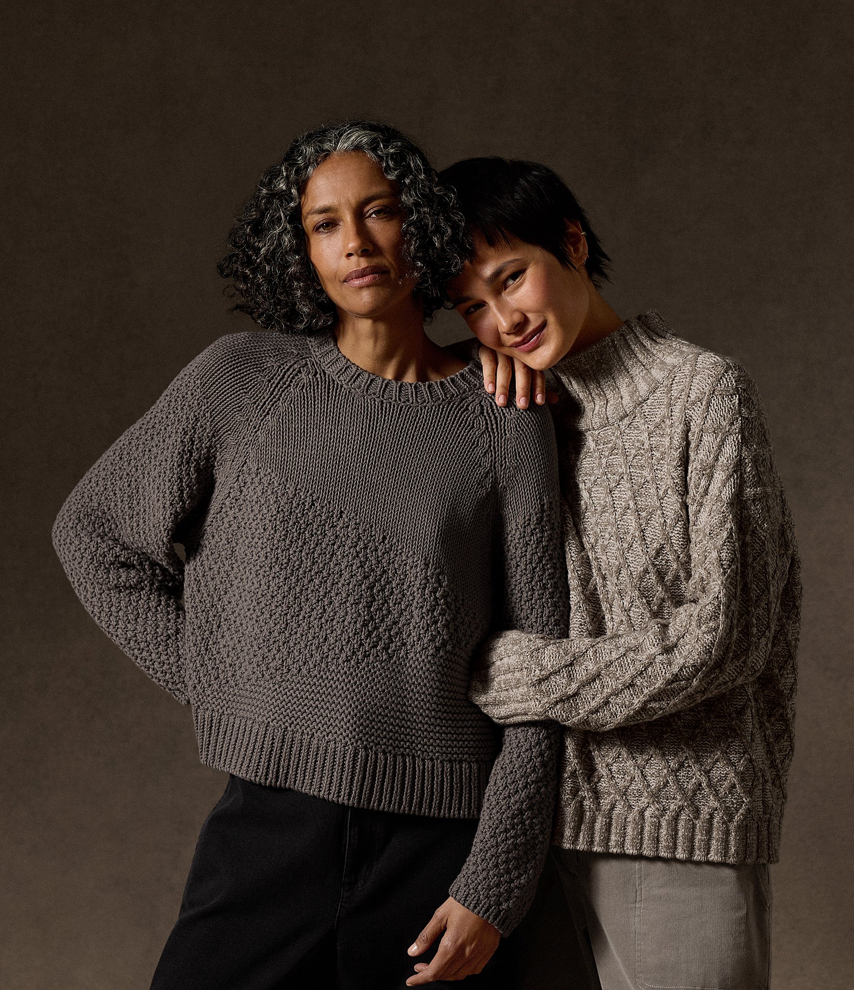 Eileen Fisher Peruvian Cotton Boucle Fluff Turtleneck Long Sleeve Sweater