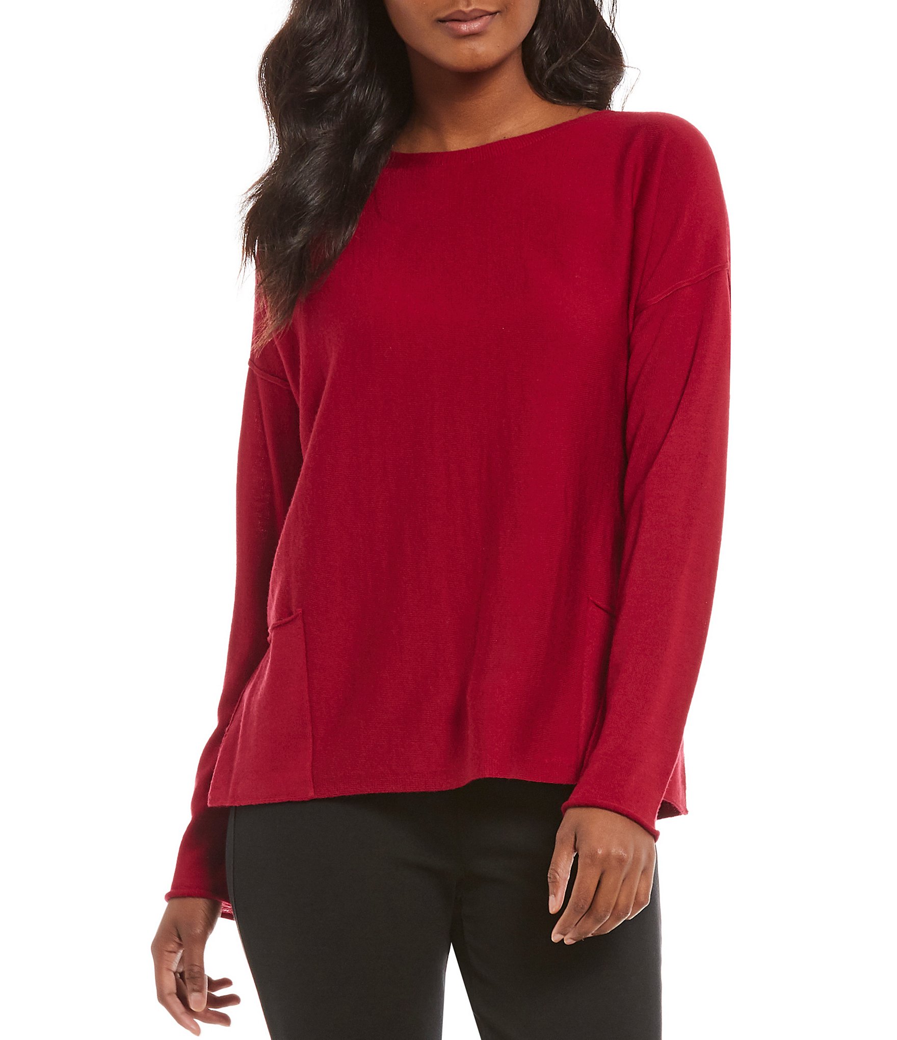 eileen fisher petites bateau neck box top dillards eileen fisher color chart