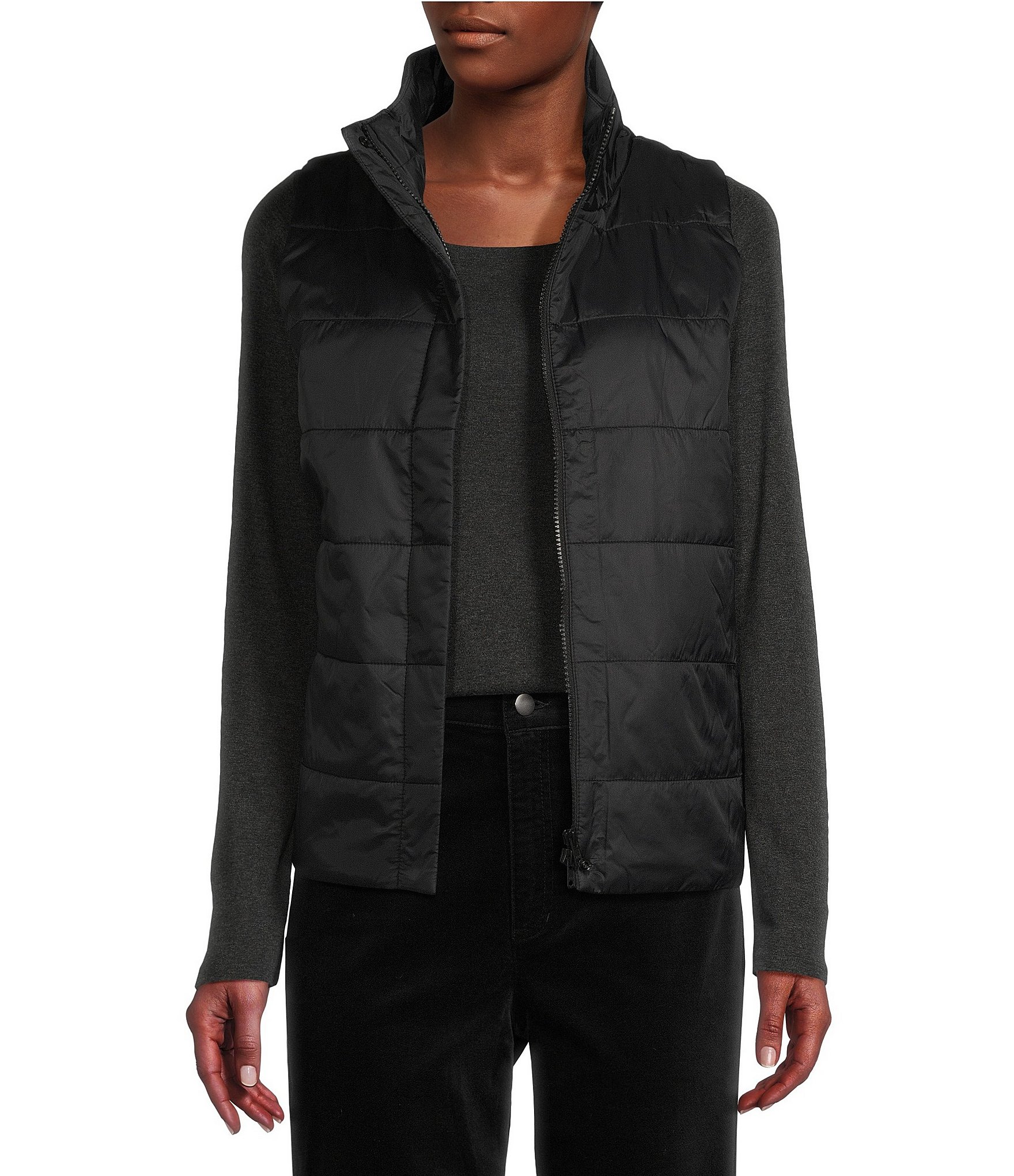 Eileen fisher high hot sale collar jacket