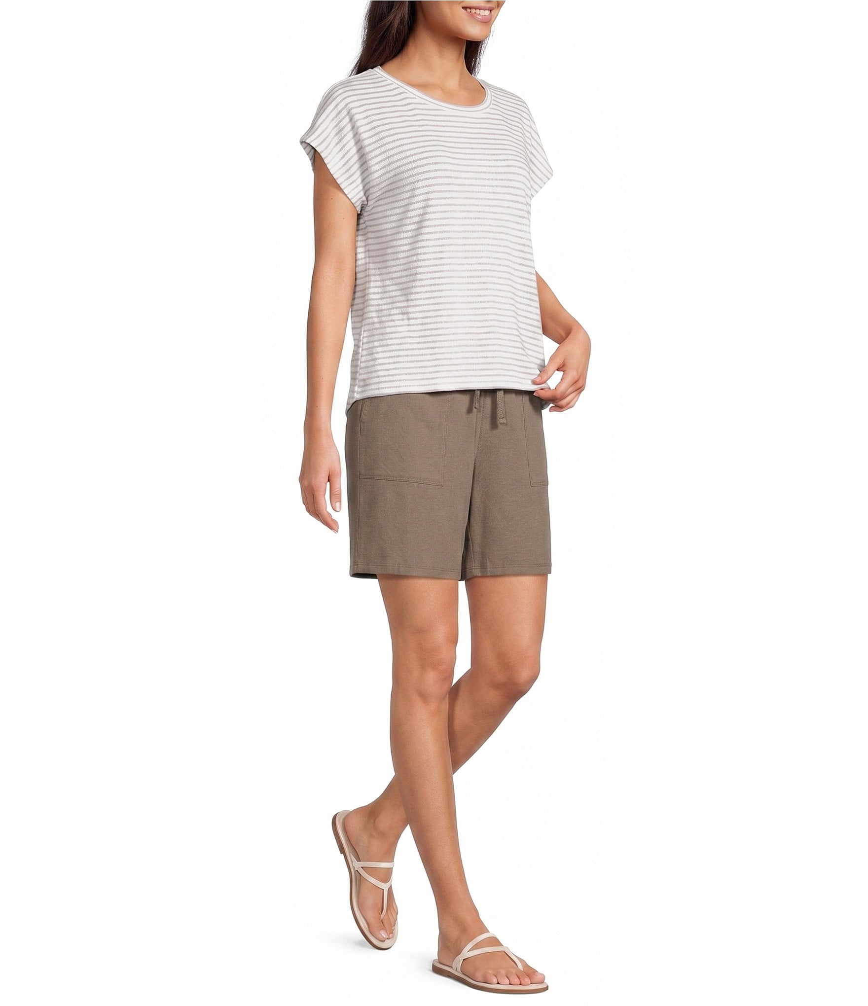 Eileen Fisher Stretch Jersey Drawstring Short