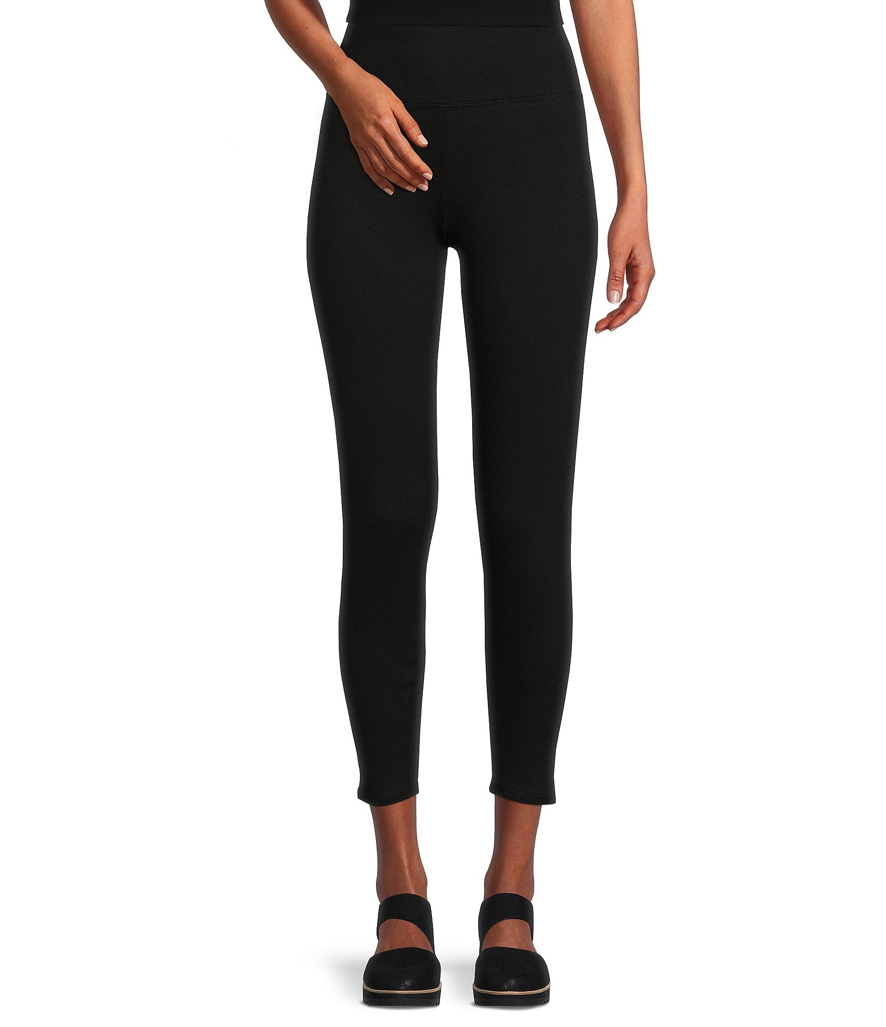 Cotton Jersey Knit High Waisted Leggings | boohoo