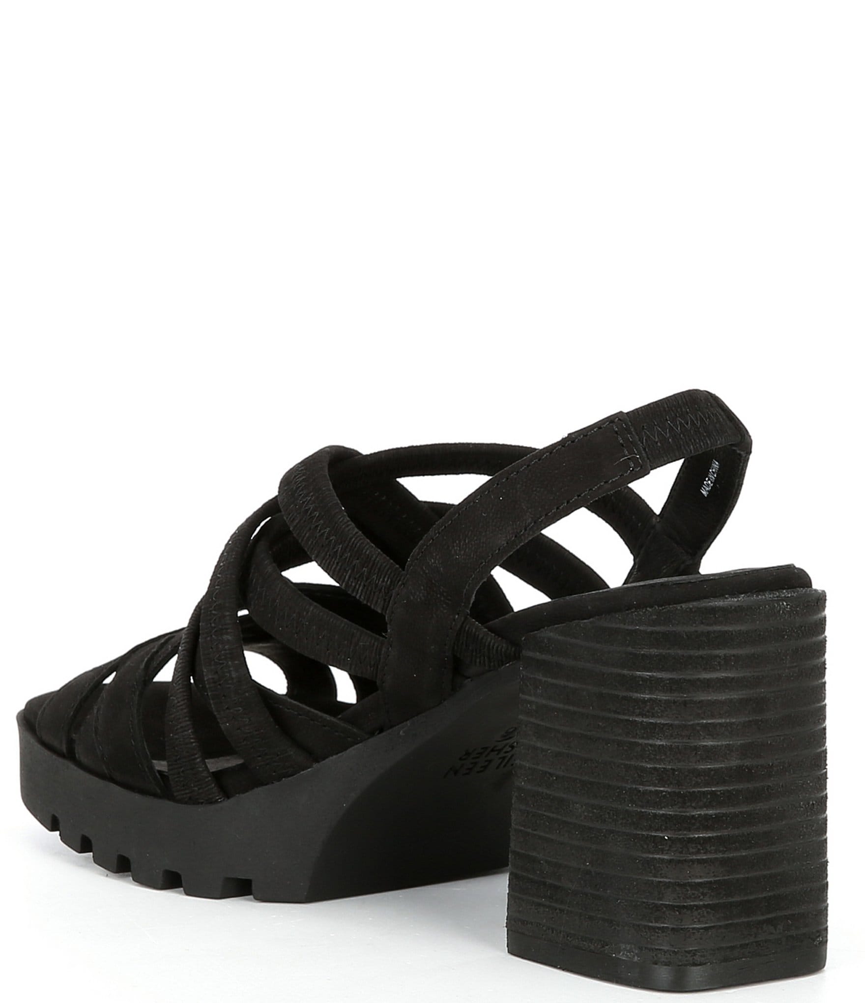 Eileen Fisher Tumbled Nubuck Slingback Sandals