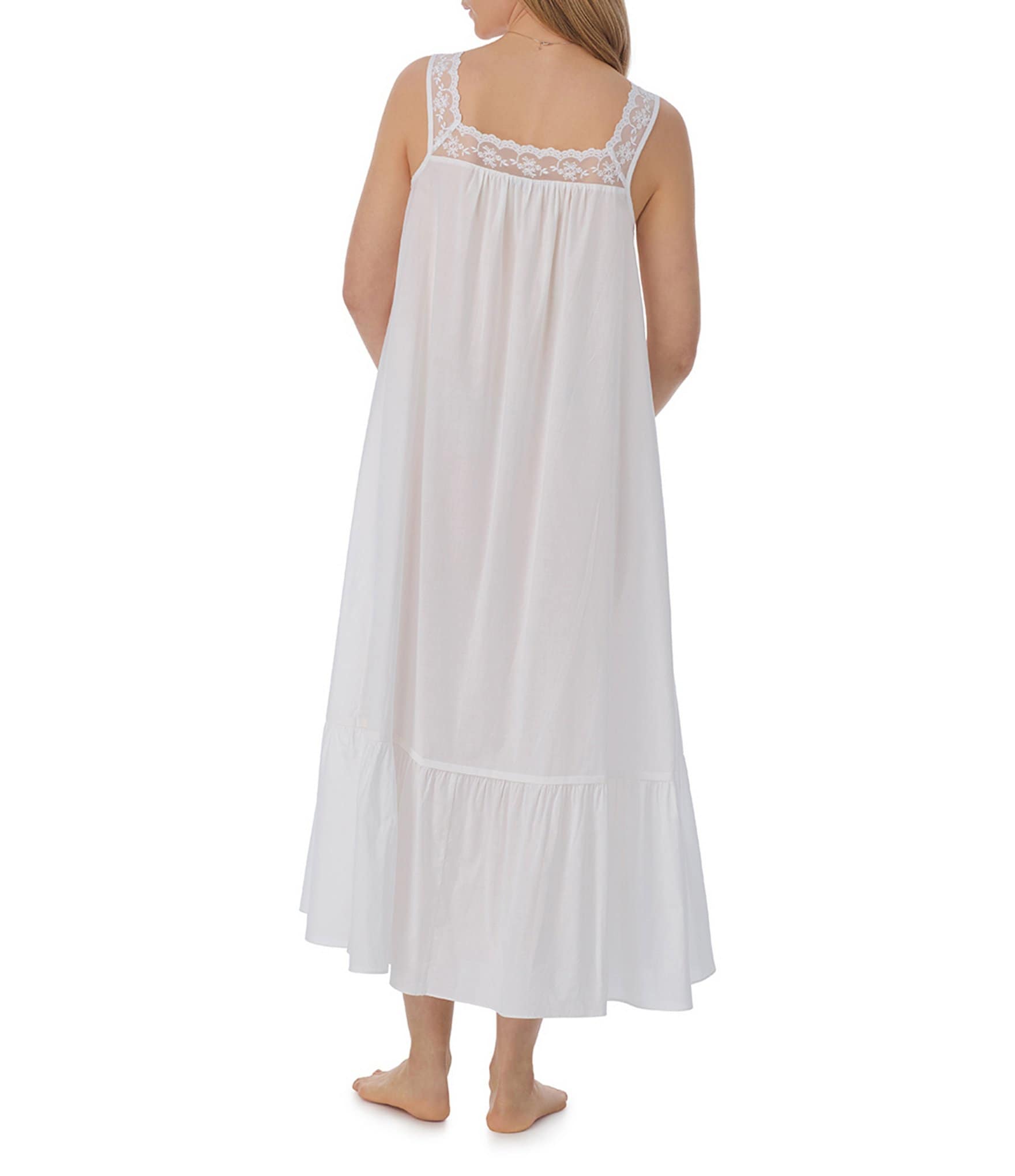 Eileen West Julia Solid Woven Cotton Ballet Nightgown