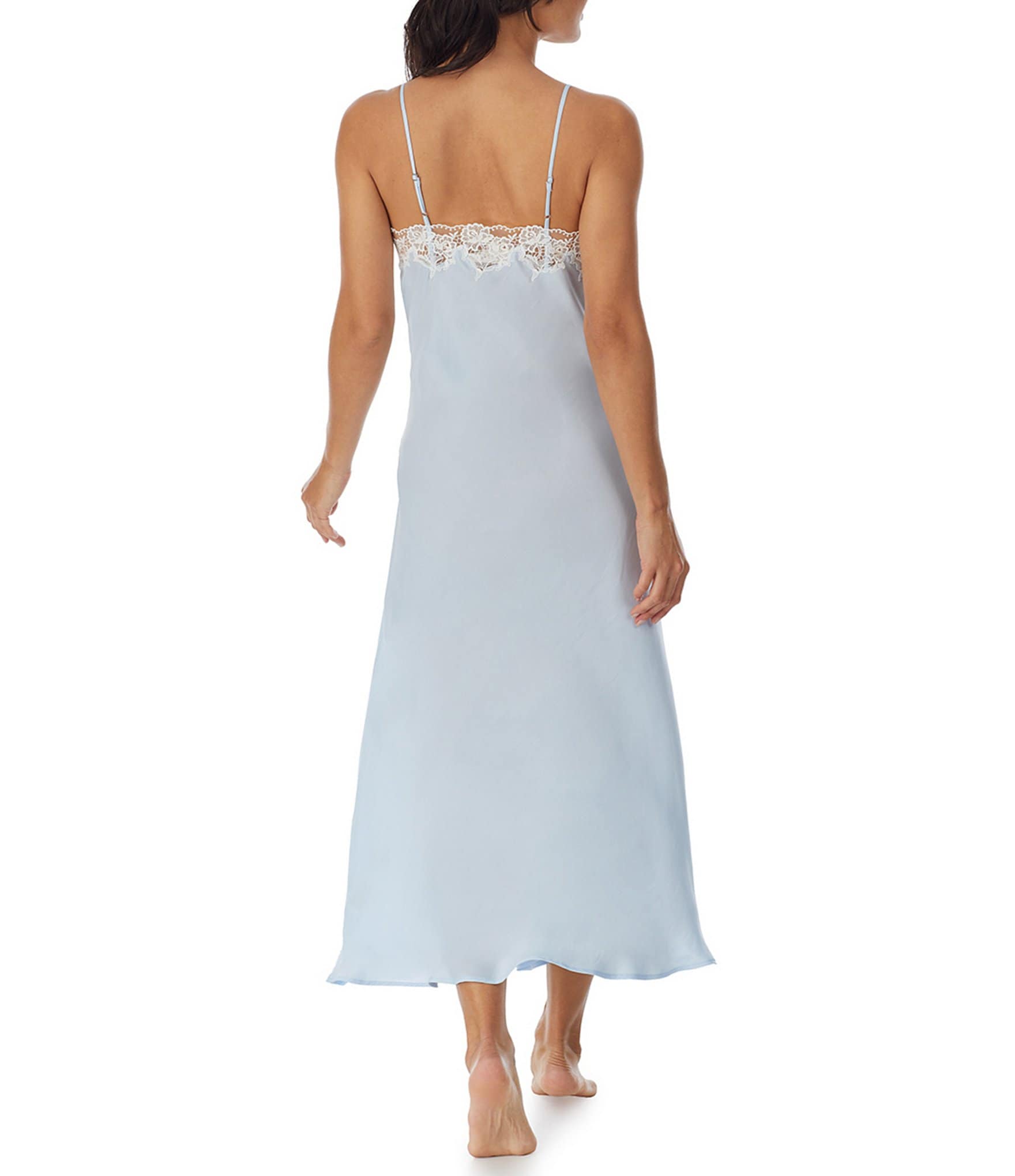 Eileen West Silky Satin Long Nightgown