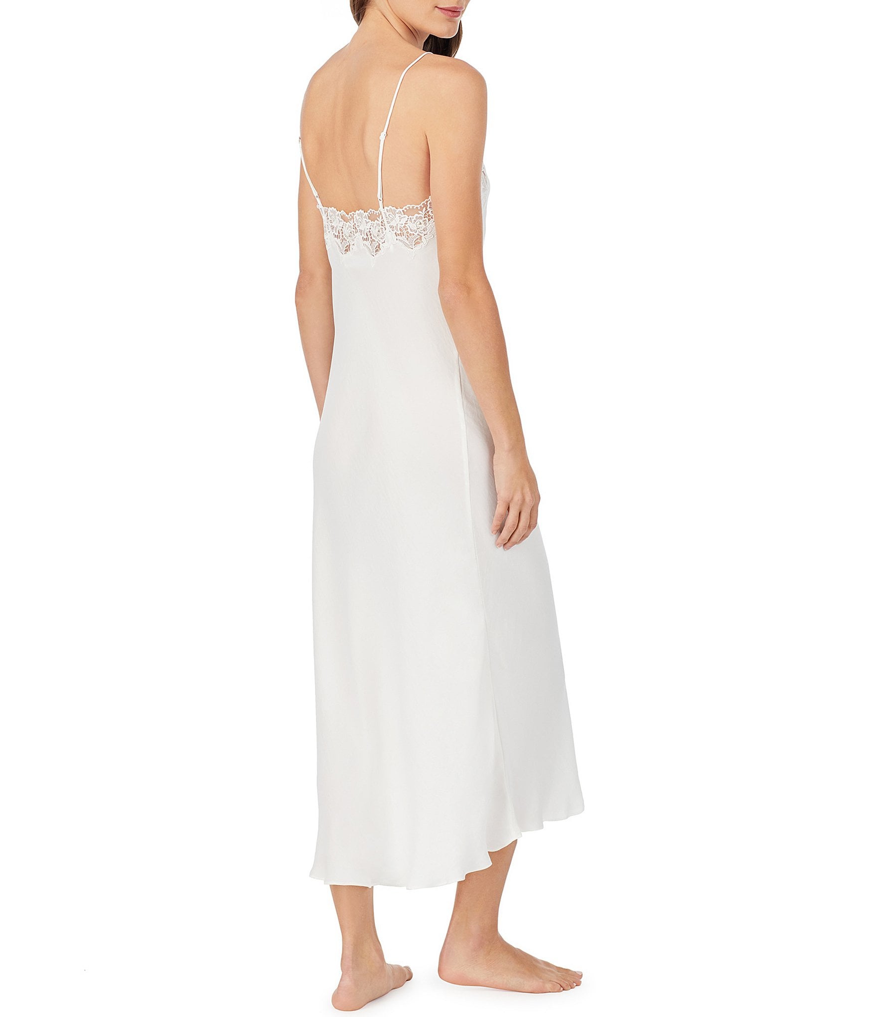 Eileen West Silky Satin Long Nightgown