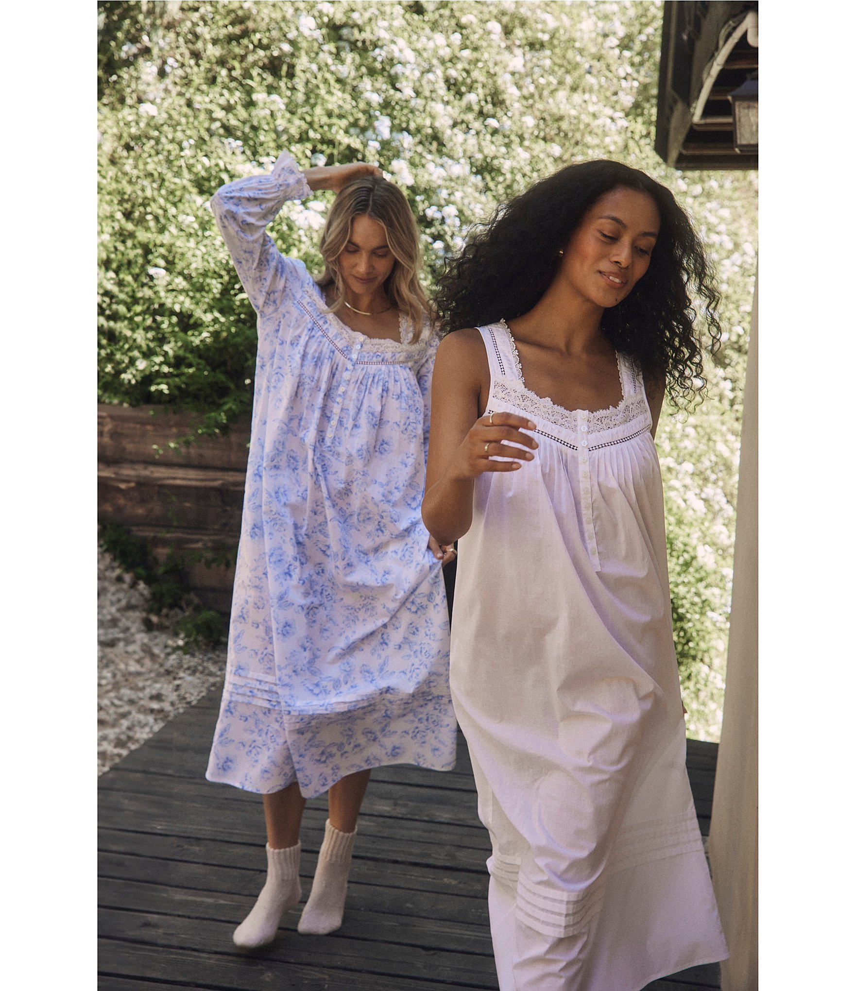 Eileen West Solid Woven Sleeveless Sweetheart Neck Ballet Nightgown