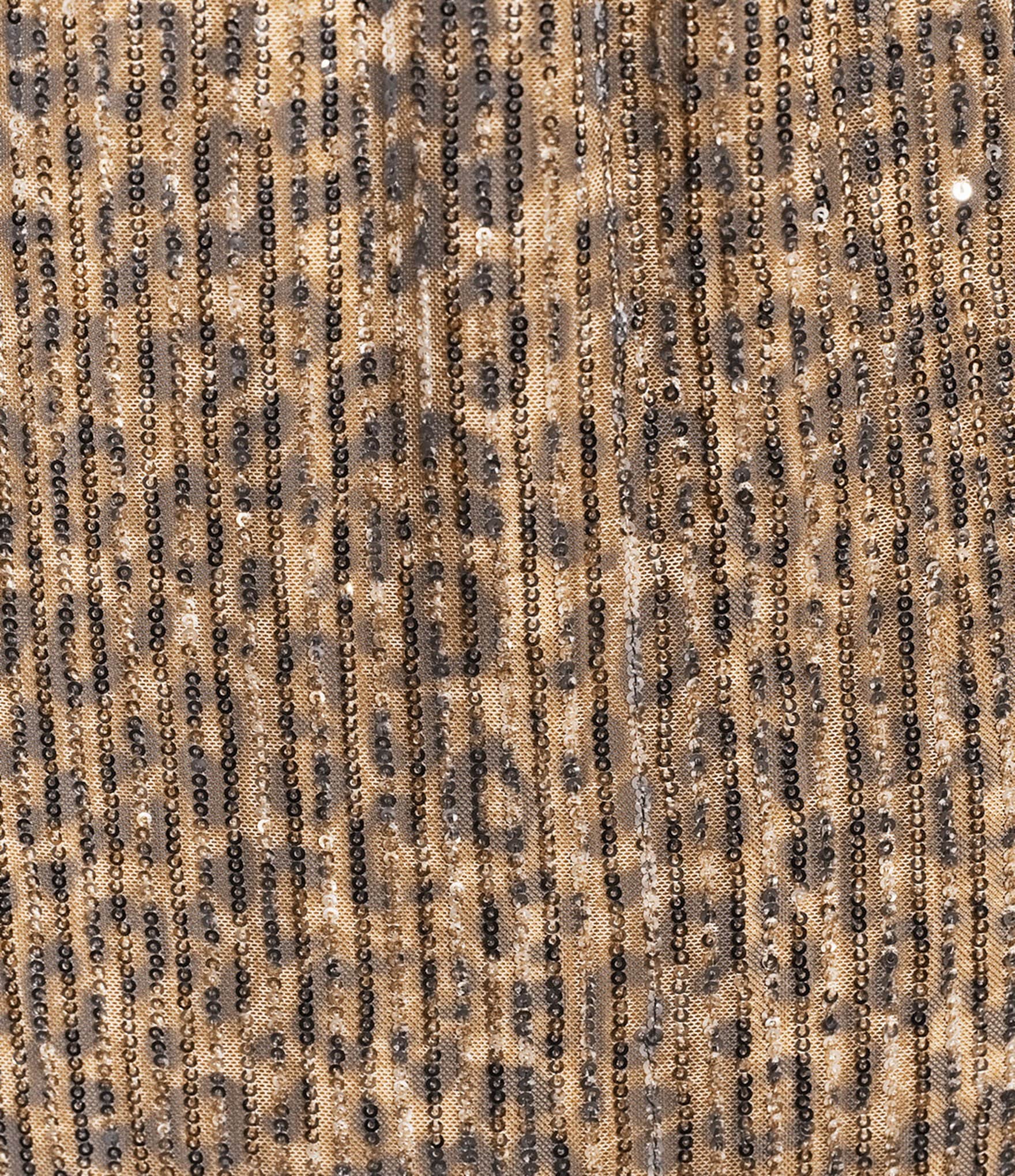 ELAN Cheetah Coordinating Sequin Maxi Sheath Skirt