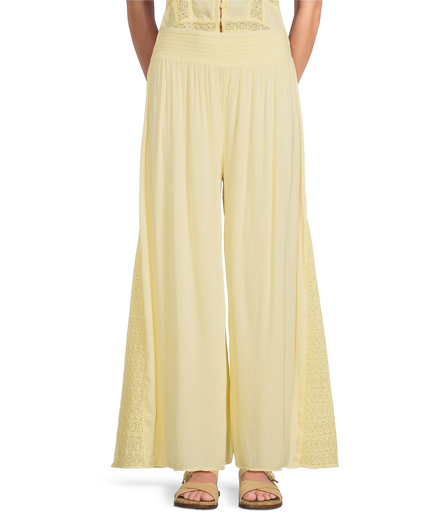 ELAN Coordinating Wide Leg Pull-On Pants