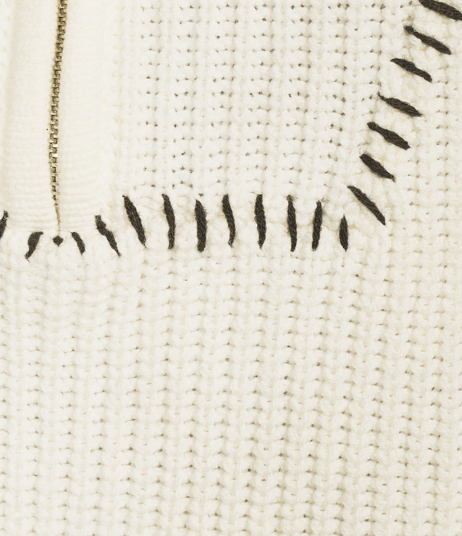 Elan Knit Long Sleeve Funnel Neck Zip Front