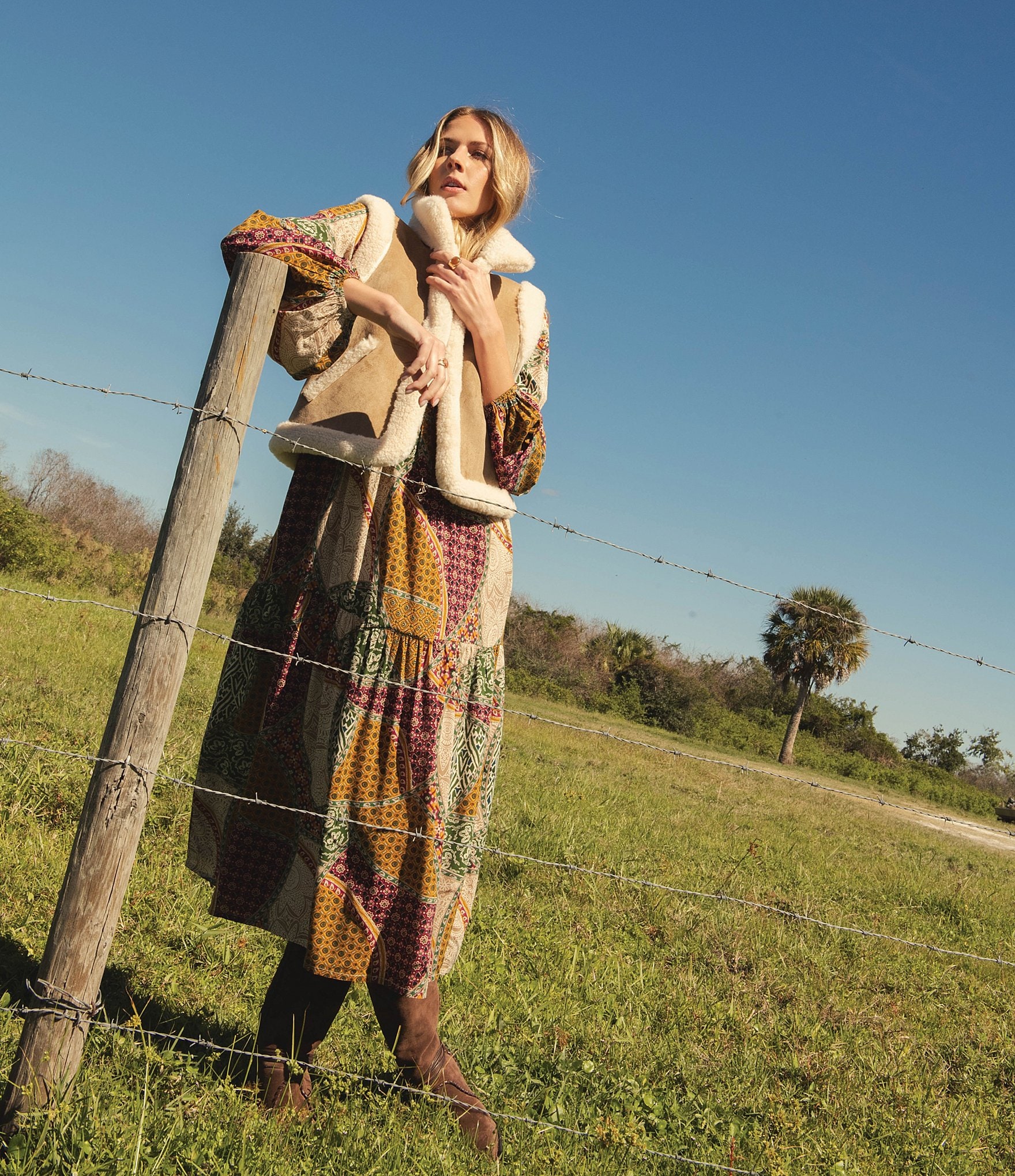 Elan Sleeveless Open Front Vest