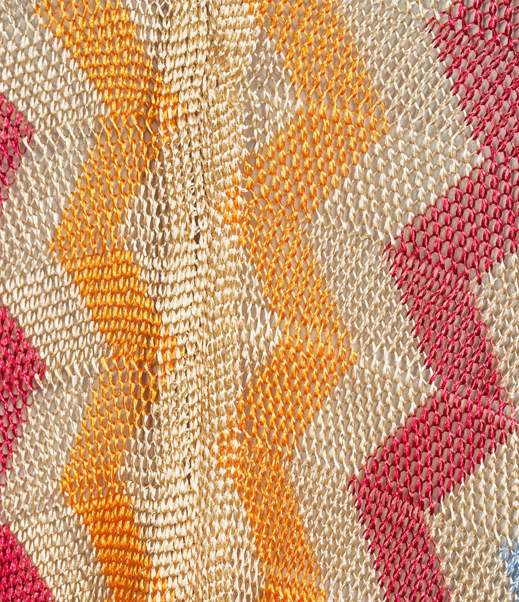 ELAN Zig Zag Knit Drop Sleeve Tie Waist Duster