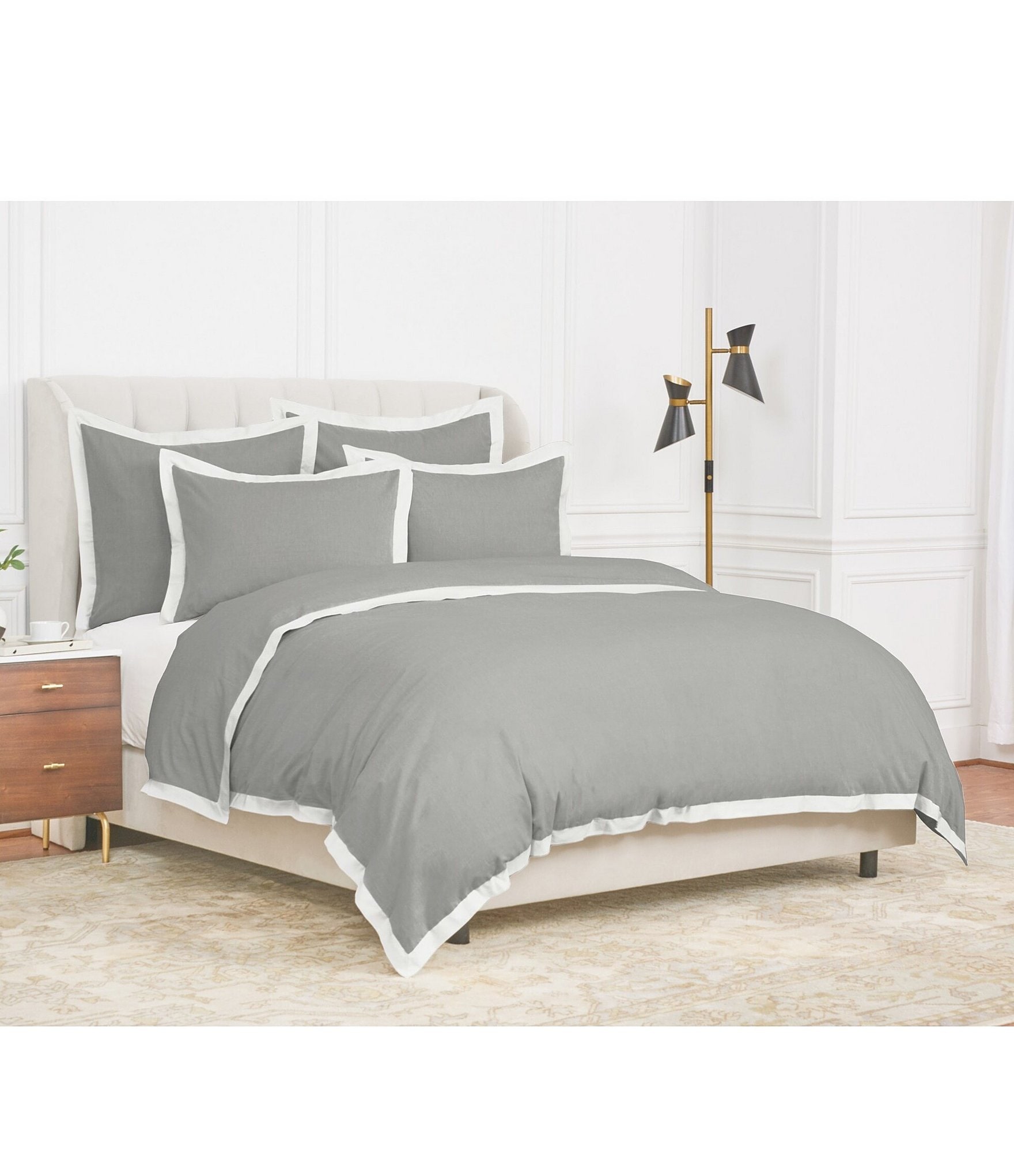 ELISABETH YORK Digby Collection Cotton Chambray Duvet Cover