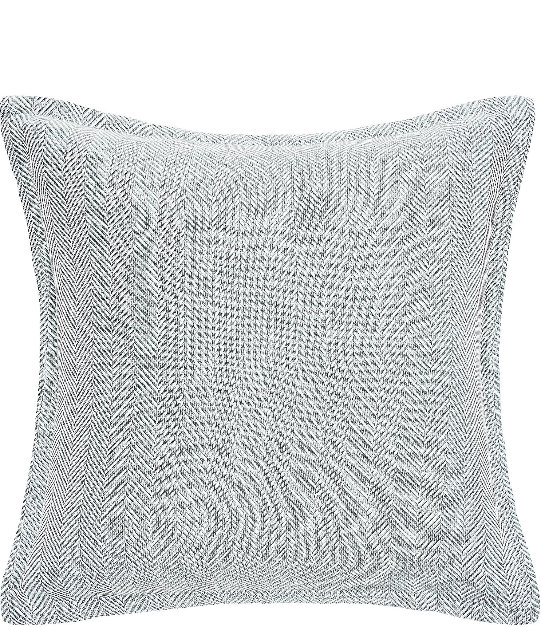 ELISABETH YORK Torin Herringbone Weave Pattern Euro Sham