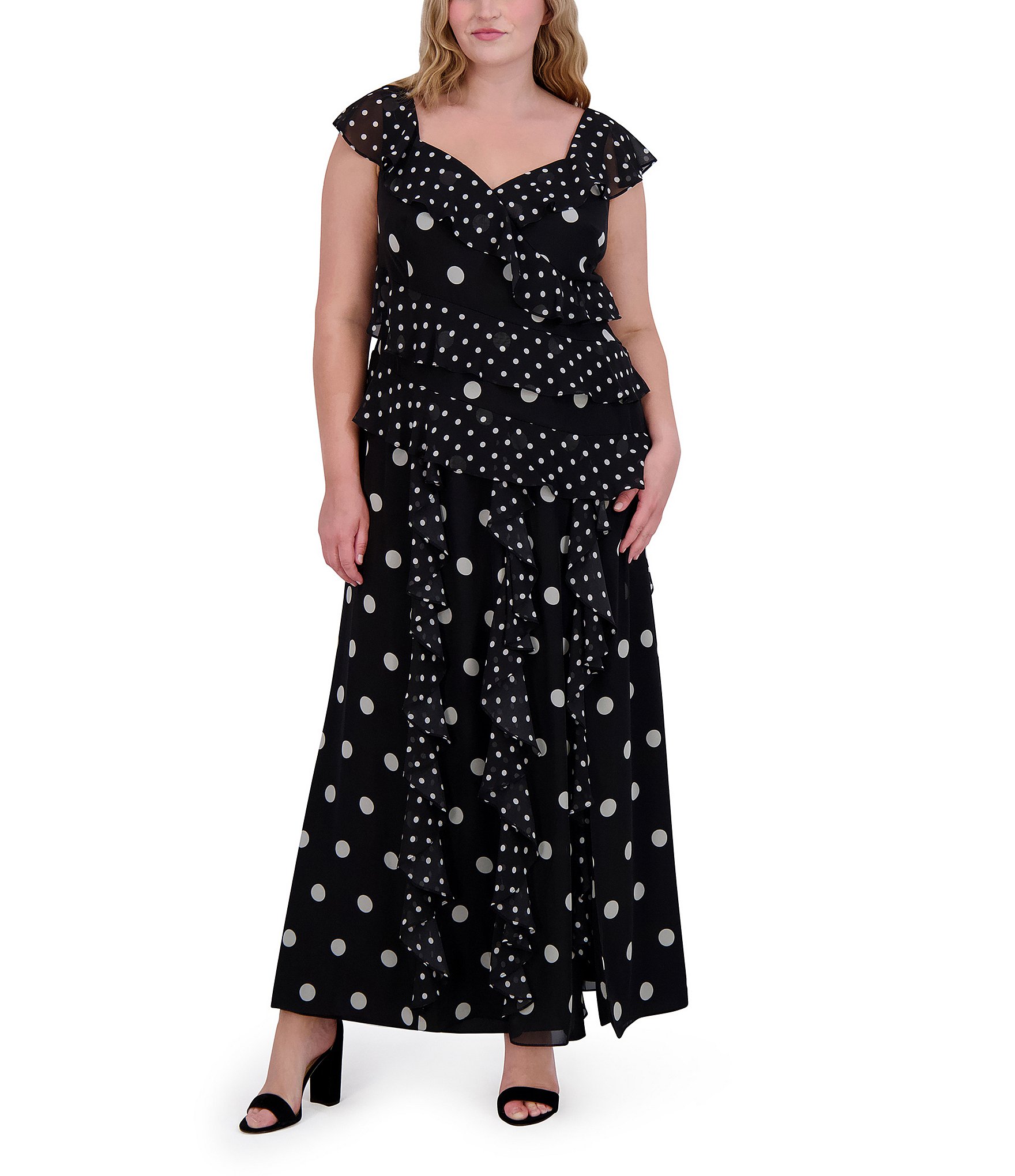 Eliza J Plus Size Dresses Dillards Eliza J Plus Size Stretch Velvet  Embellish Halter Neck Sleeveless