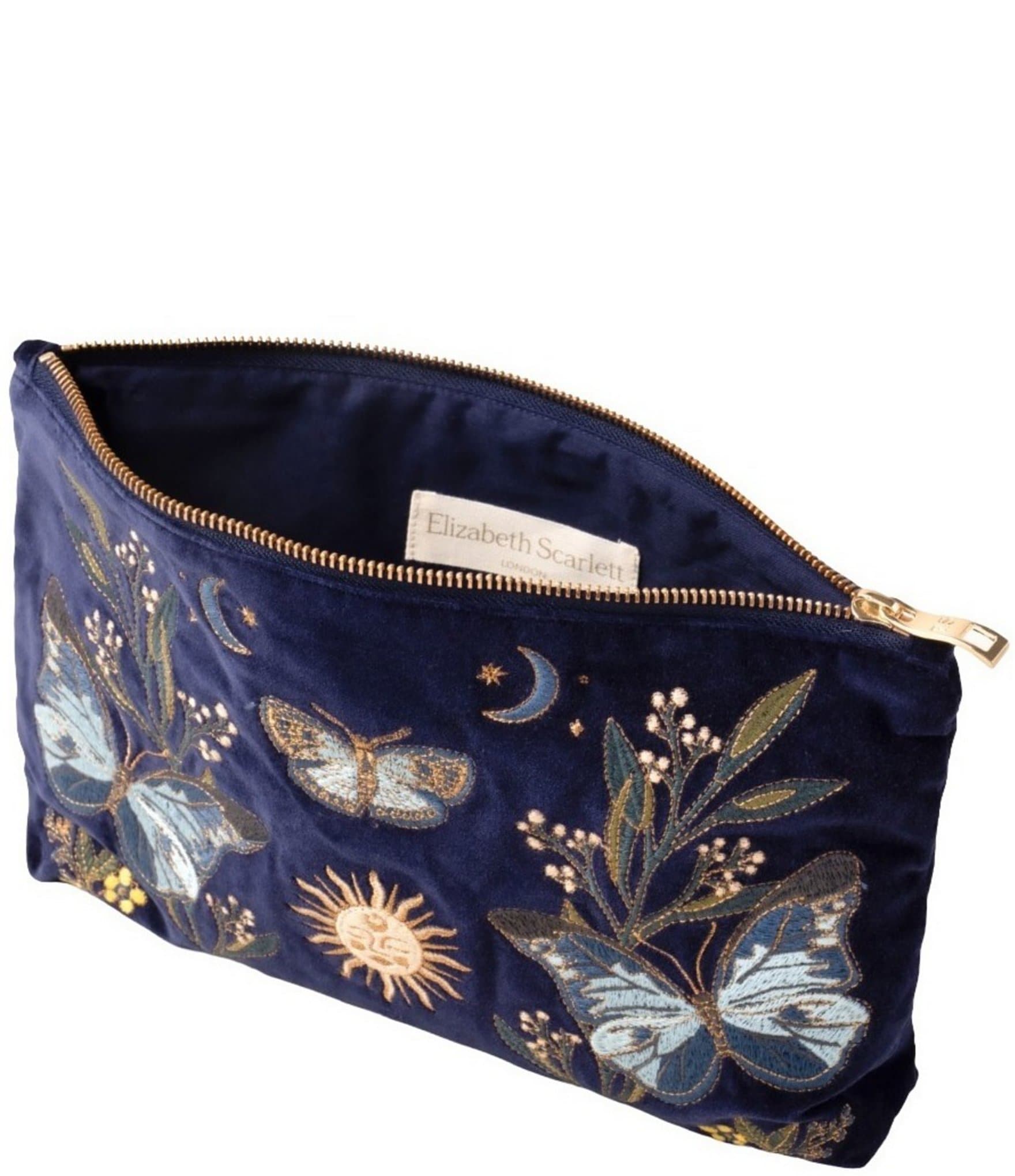 Elizabeth Scarlett Enchanted Butterfly Velvet Everyday Pouch