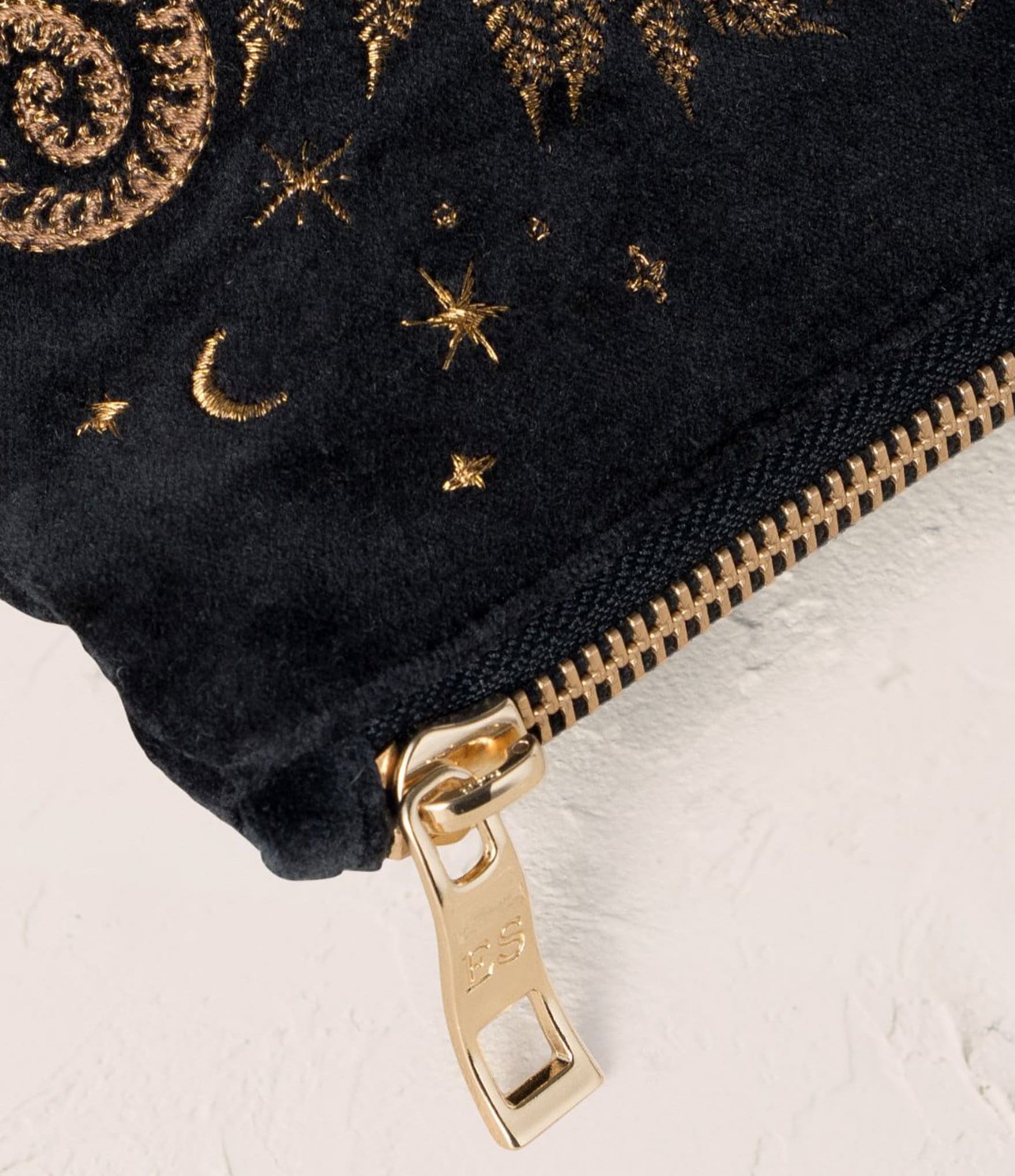 Elizabeth Scarlett Mystical Owl Velvet Everyday Pouch