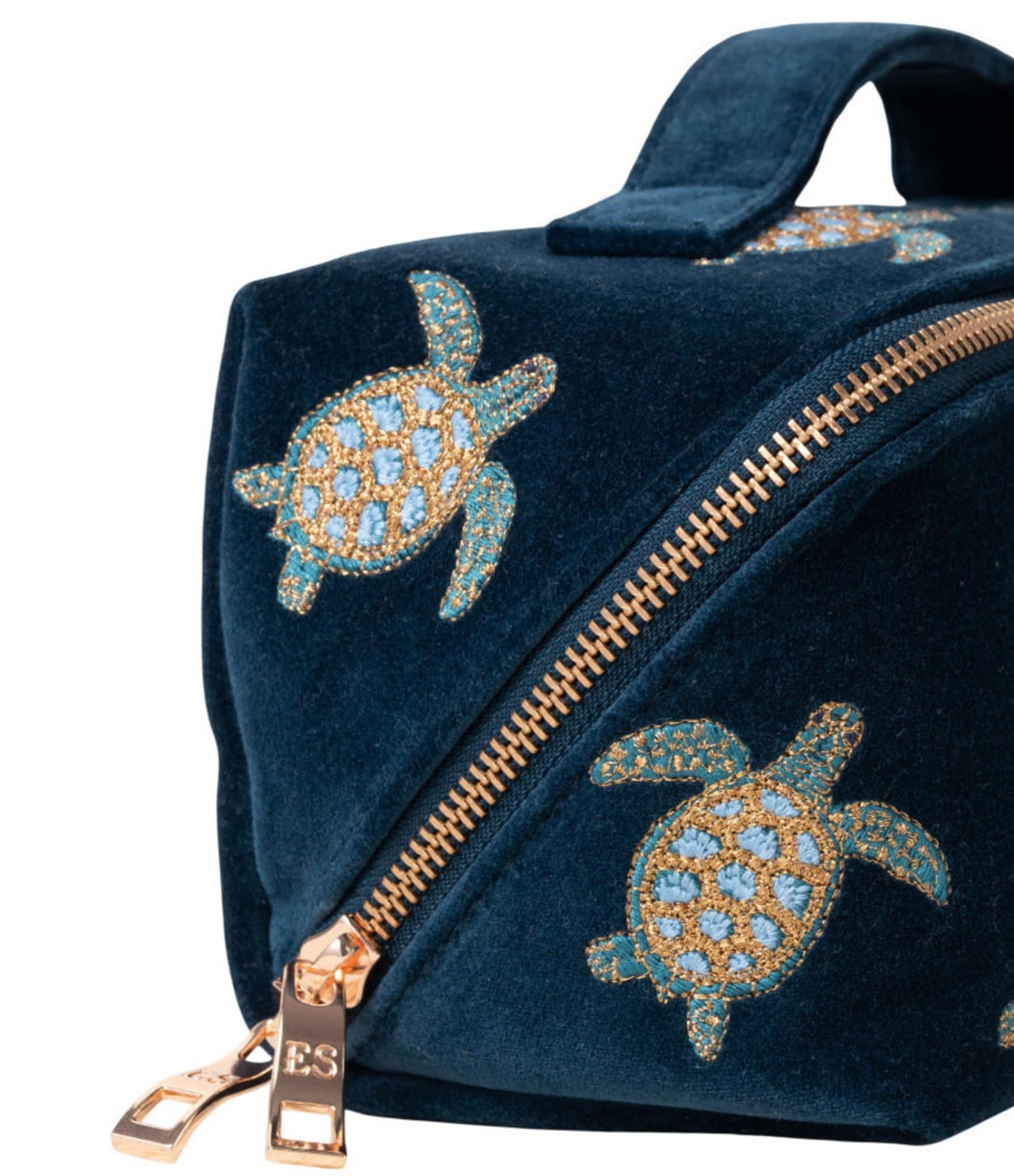 Elizabeth Scarlett Turtle Conservation Open Flat Makeup Bag