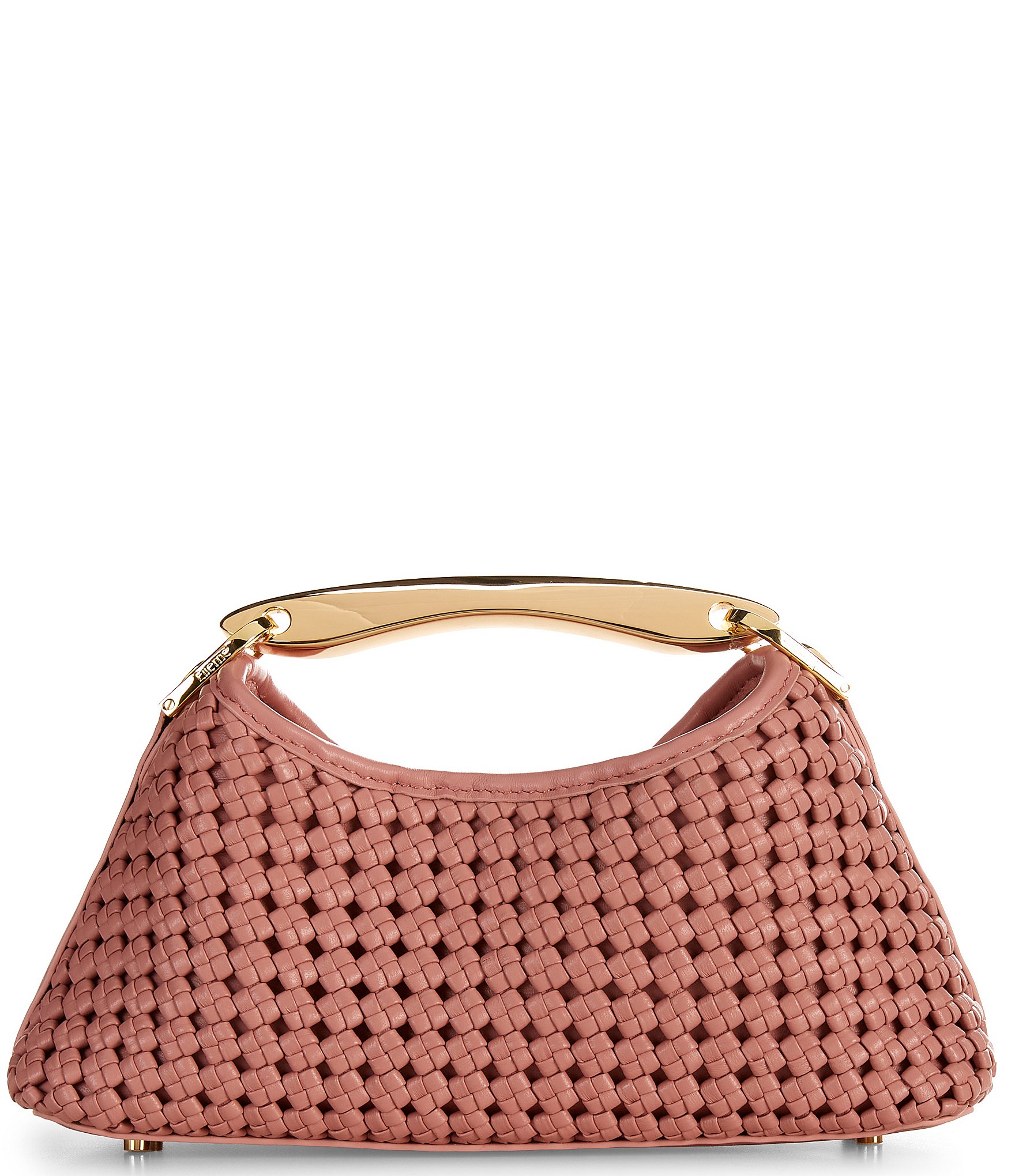 Elleme Paris Mini Boomerang Woven Leather East-West Clutch