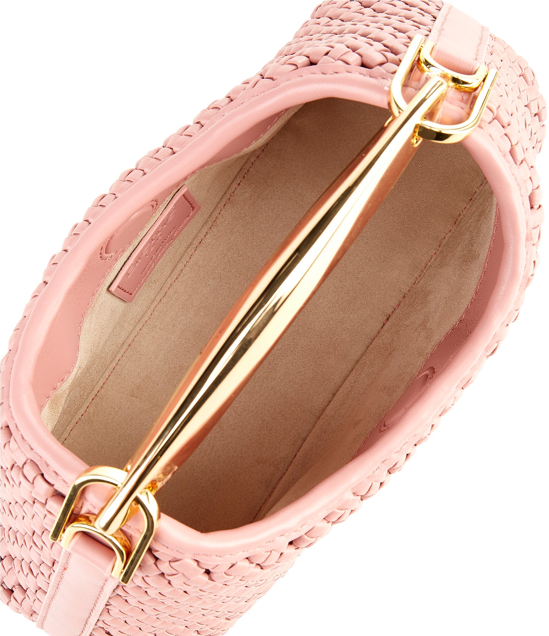 Elleme Paris Mini Boomerang Woven Leather East-West Clutch