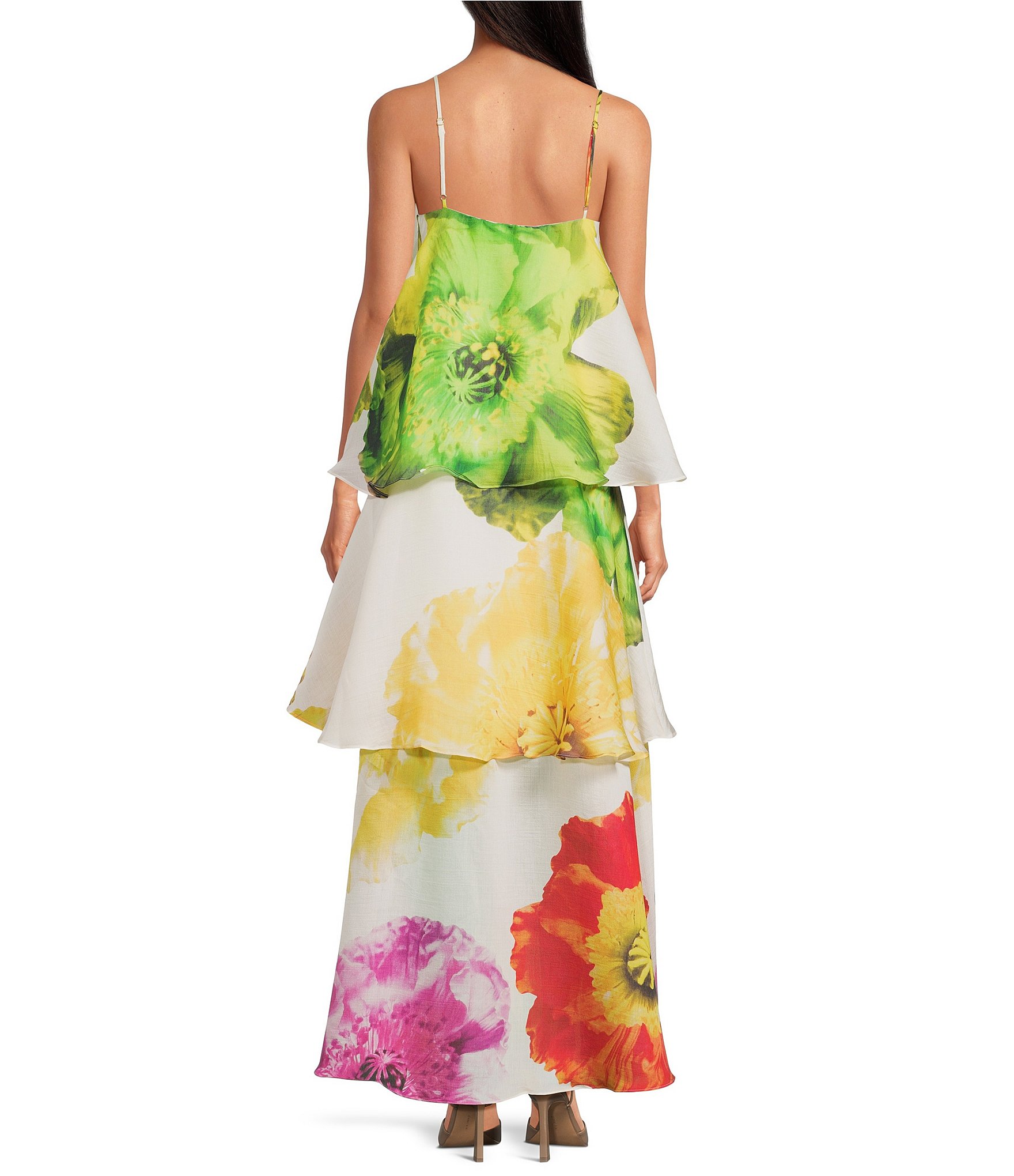 ELLIATT Lilia Tiered Floral Gown