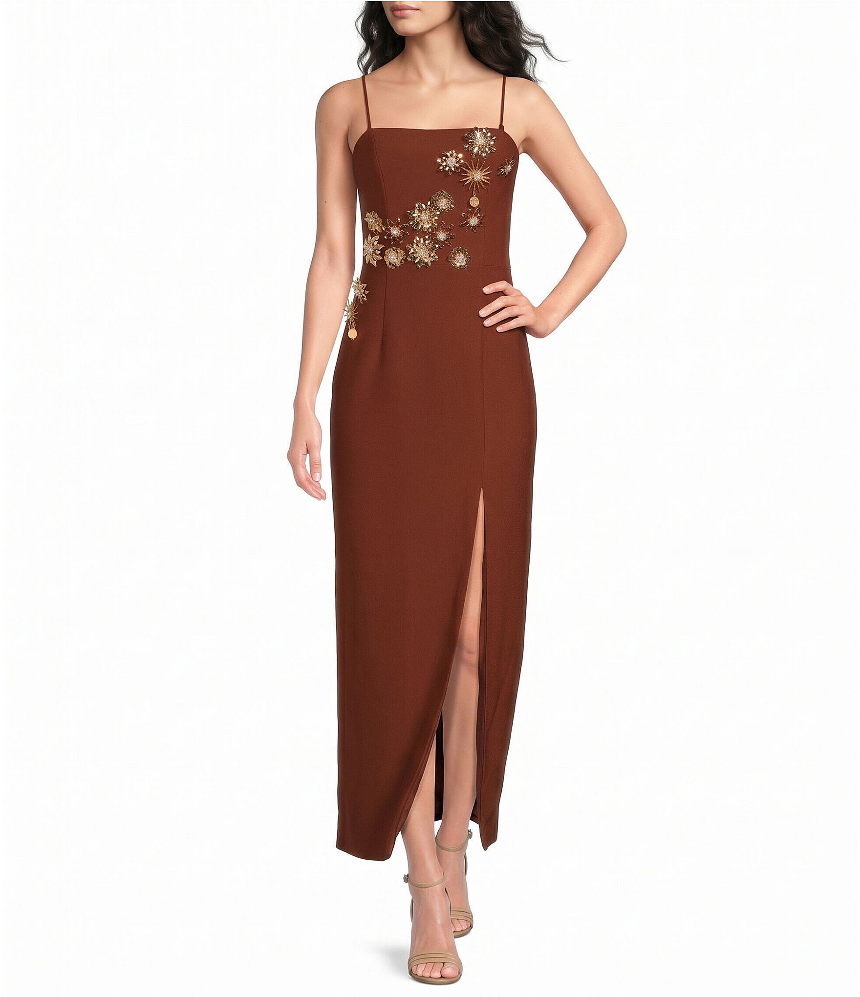 ELLIATT Solae Floral Strapless Gown