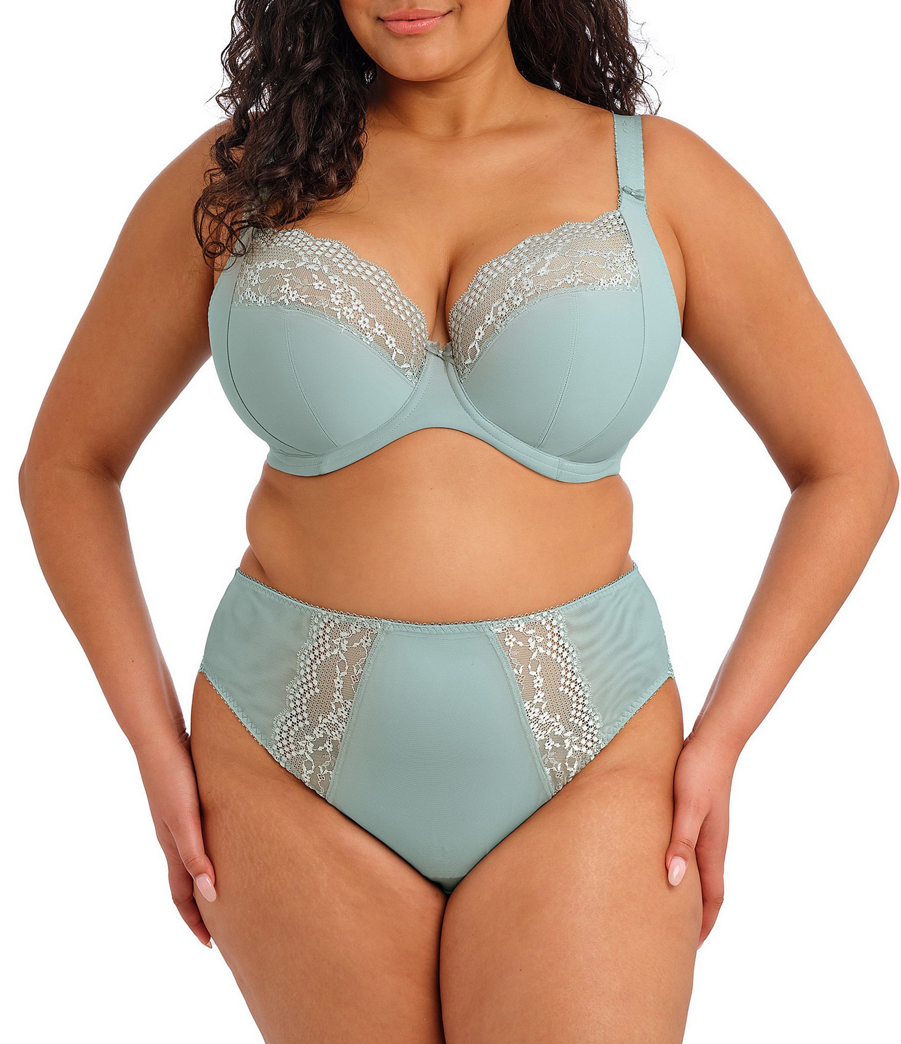 Elomi Lucie Solid Full Busted Underwire Stretch Plunge Bra