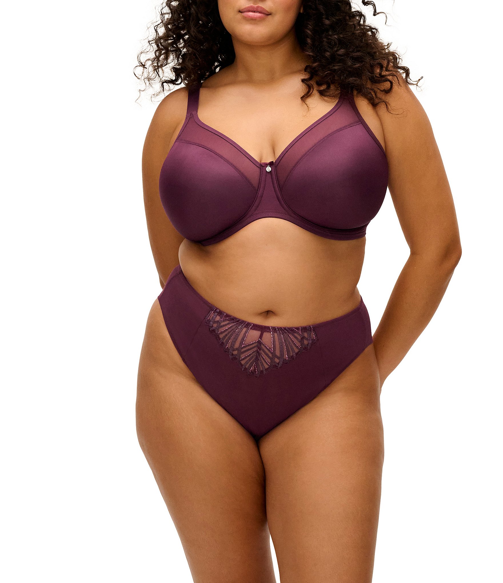 Elomi Smooth Non-Padded Full-Busted Molded U-Back Underwire T-Shirt Bra