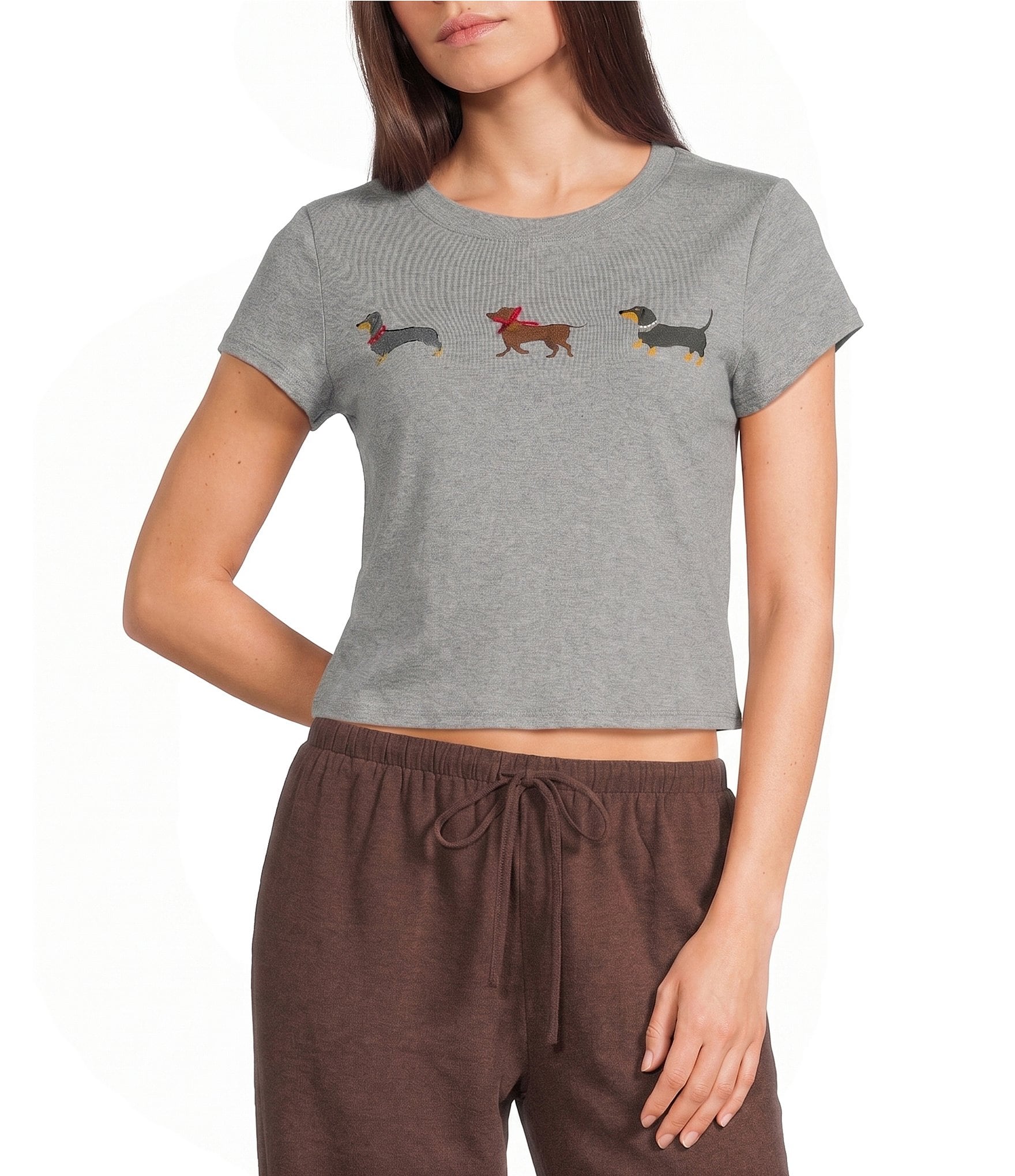 Emory Park Dog Graphic Printed Short Sleeve Baby Tee