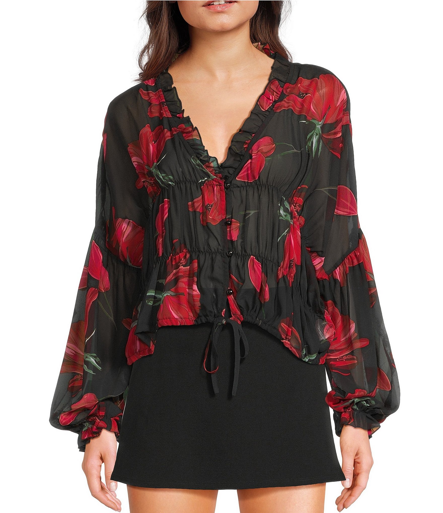 womens red clothing: Women's Tops Dressy Tops Dillard's