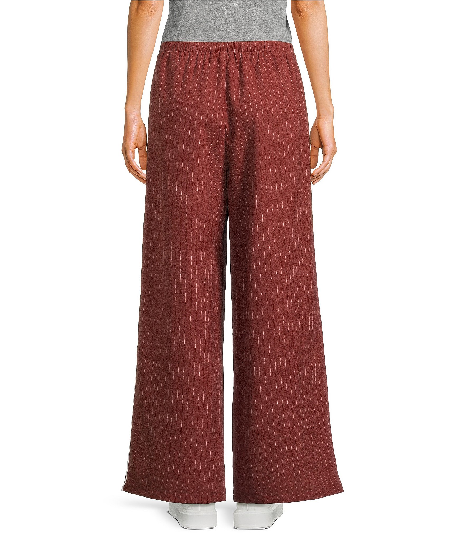 Emory Park Striped Low Rise Wide Leg Drawstring Pants