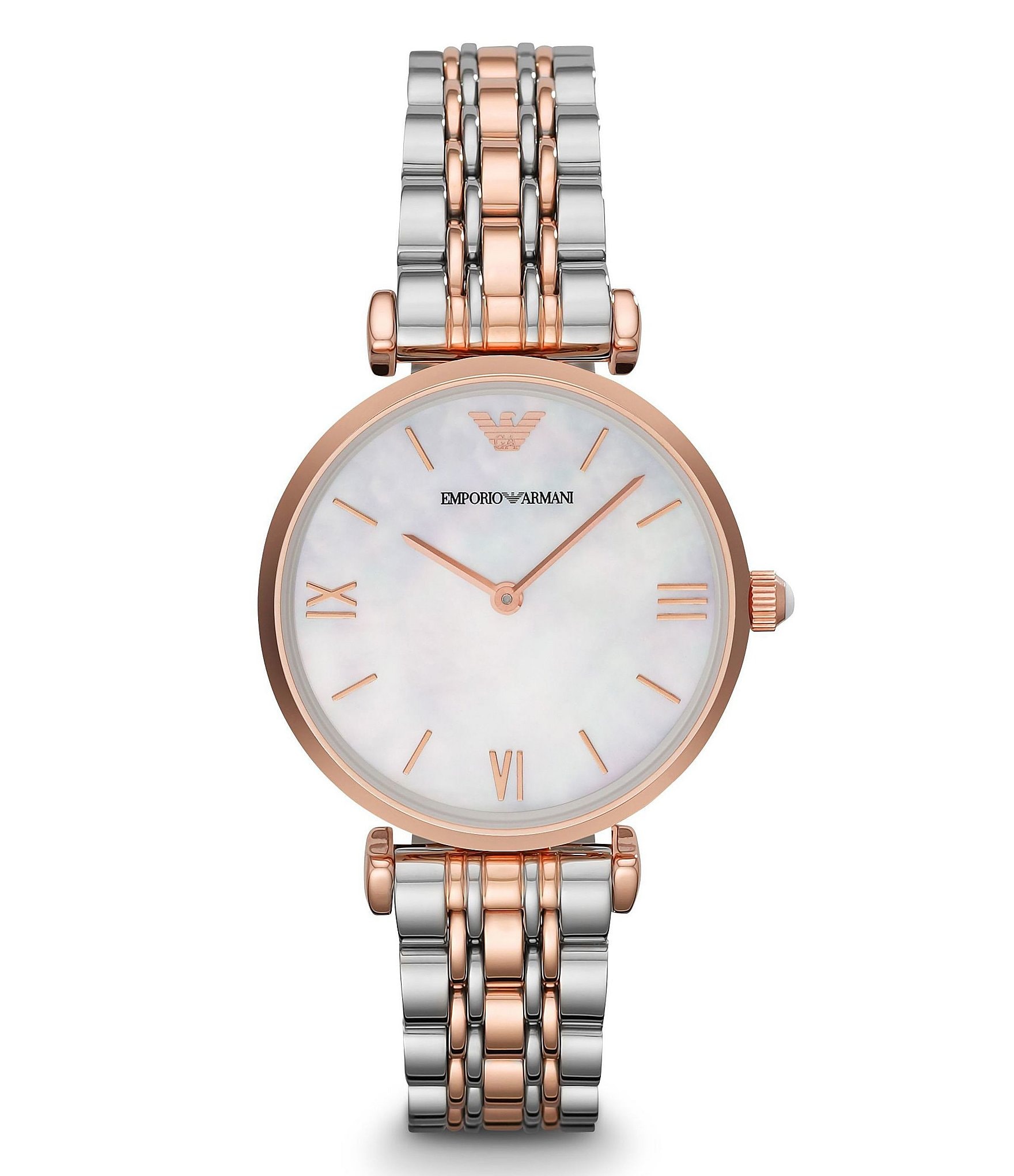 Emporio Armani Gia Two Tone Analog Bracelet Watch | Dillard's