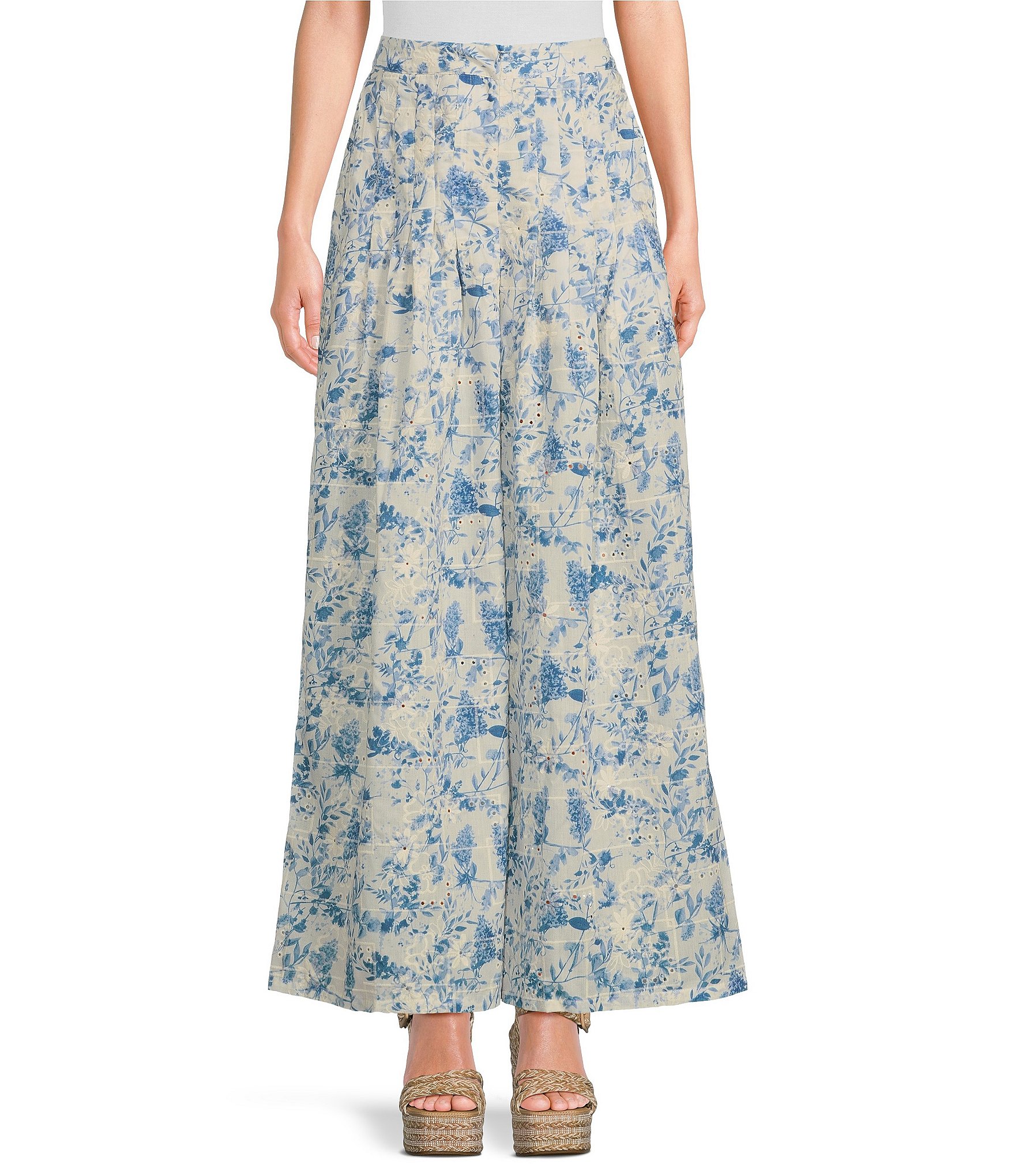 En Saison Davina Wide Leg Floral Print Coordinating Pants | Dillard's