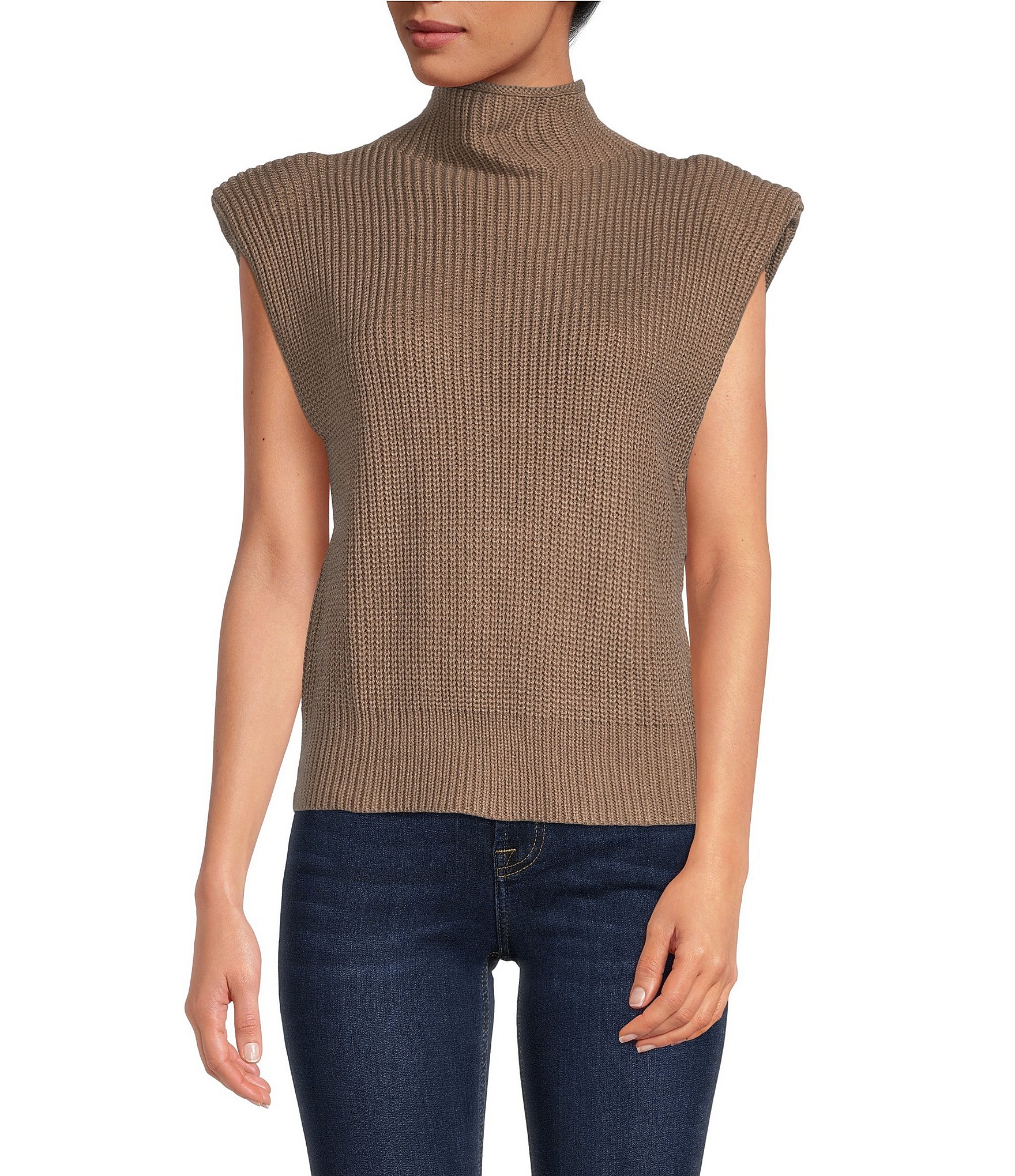 Copper Key Ribbed Turtleneck Sweater | Dillard's