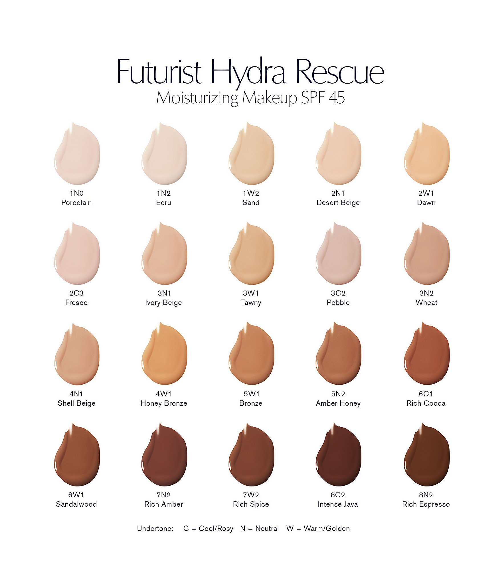 Estee Lauder Futurist Hydra Rescue Moisturizing Foundation Makeup SPF 45