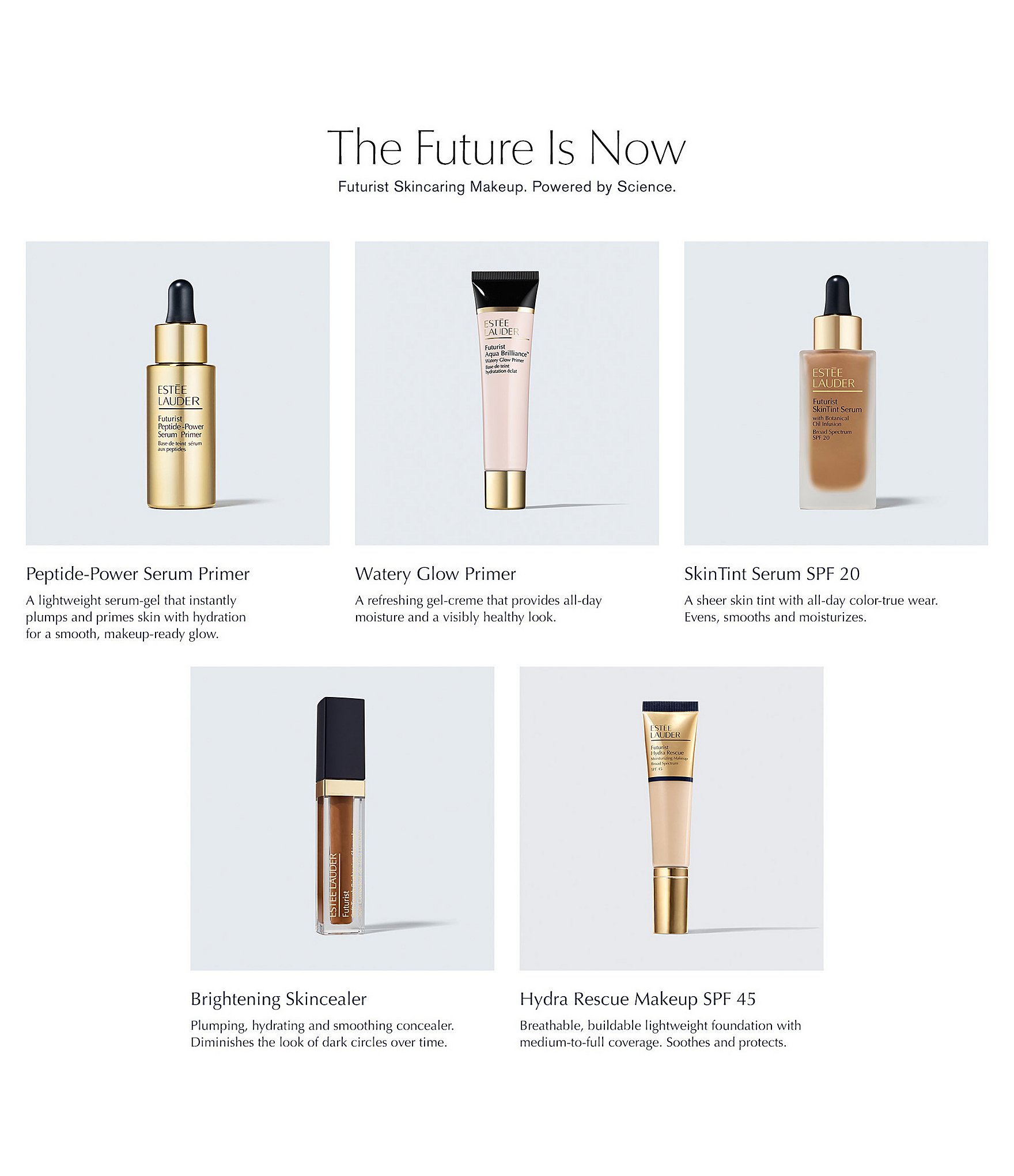 Estee Lauder Futurist Hydra Rescue Moisturizing Foundation Makeup SPF 45