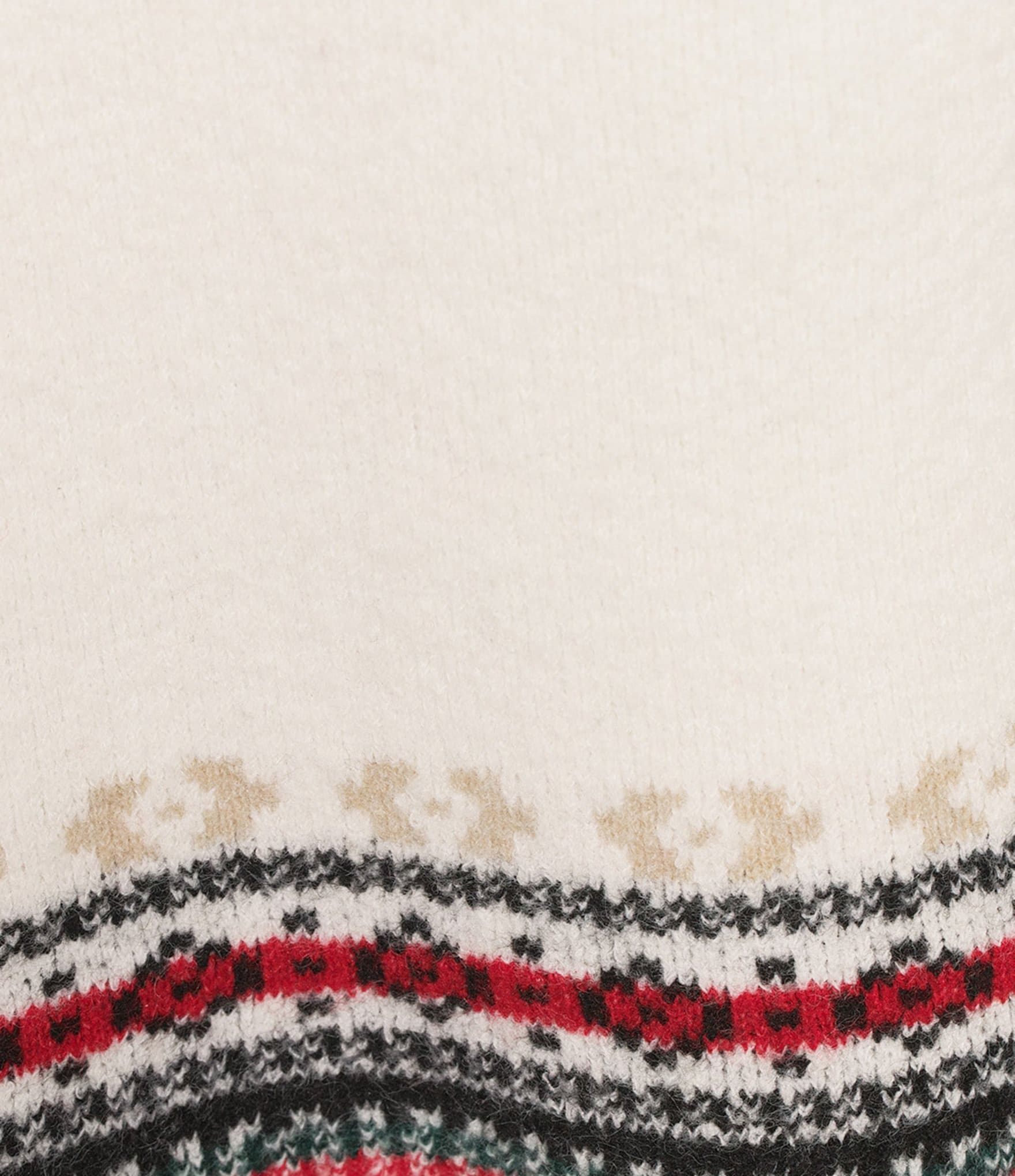 Every Coordinating Wool Blend Geometric Print Fringe Knit Mid Rise Pencil Maxi Skirt